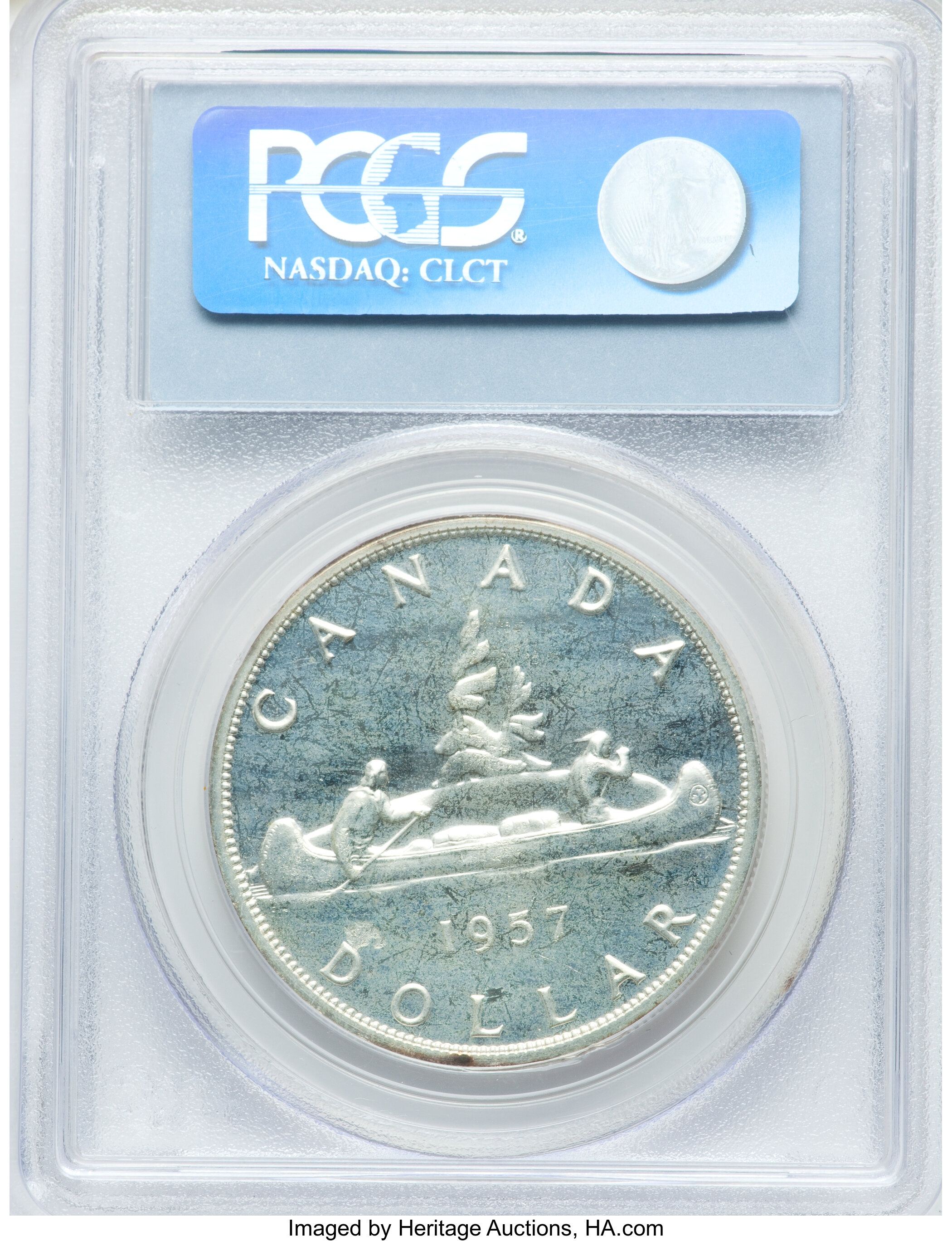 1957 S$1  PL MS66 thumbnail 3