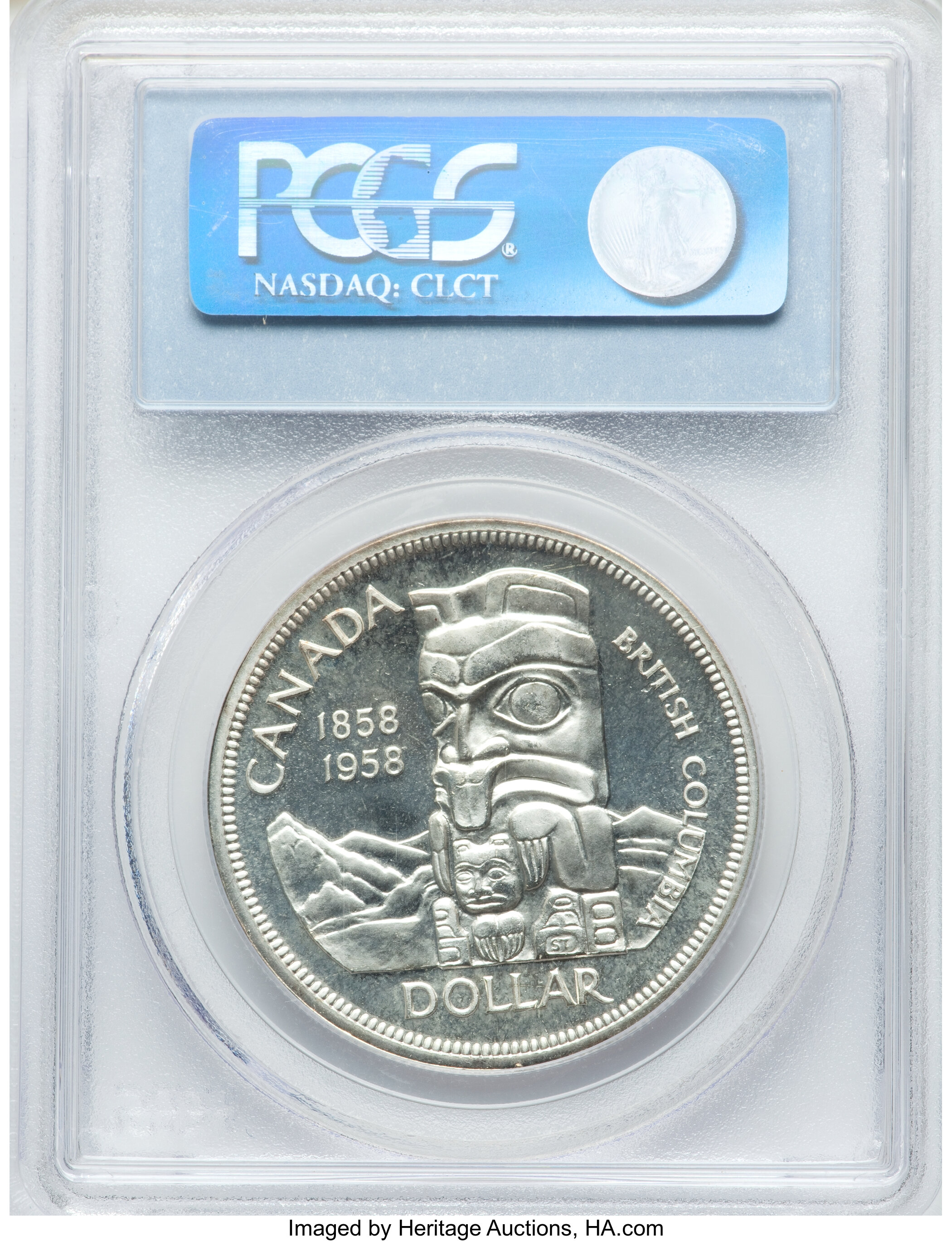 1958 S$1  British Columbia PL MS65 thumbnail 3