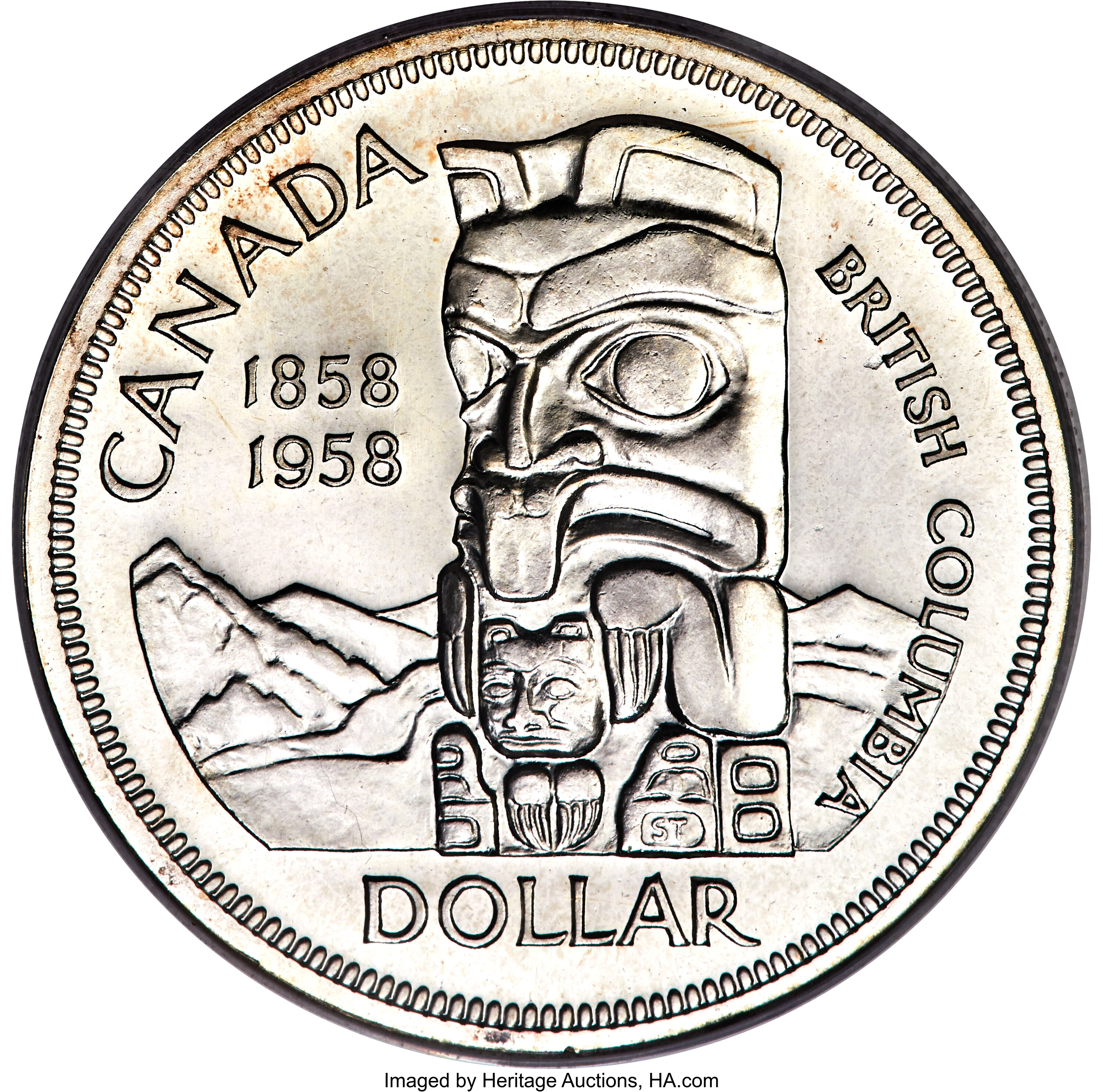 1958 S$1  British Columbia PL MS65 thumbnail 4