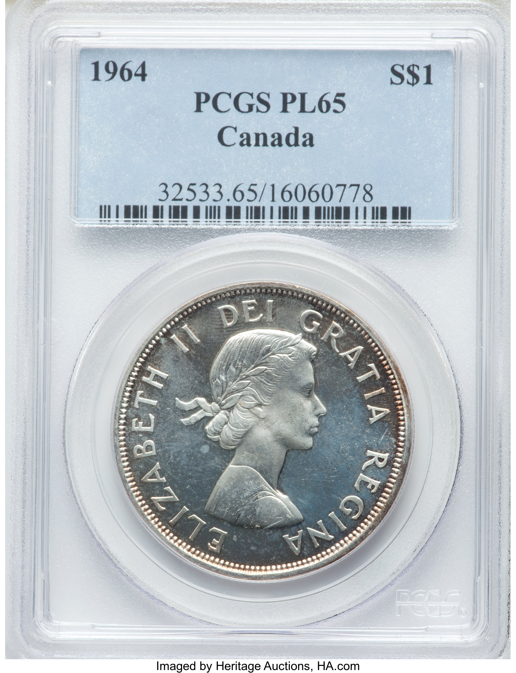 1964 S$1  Confederation PL MS68 thumbnail 12