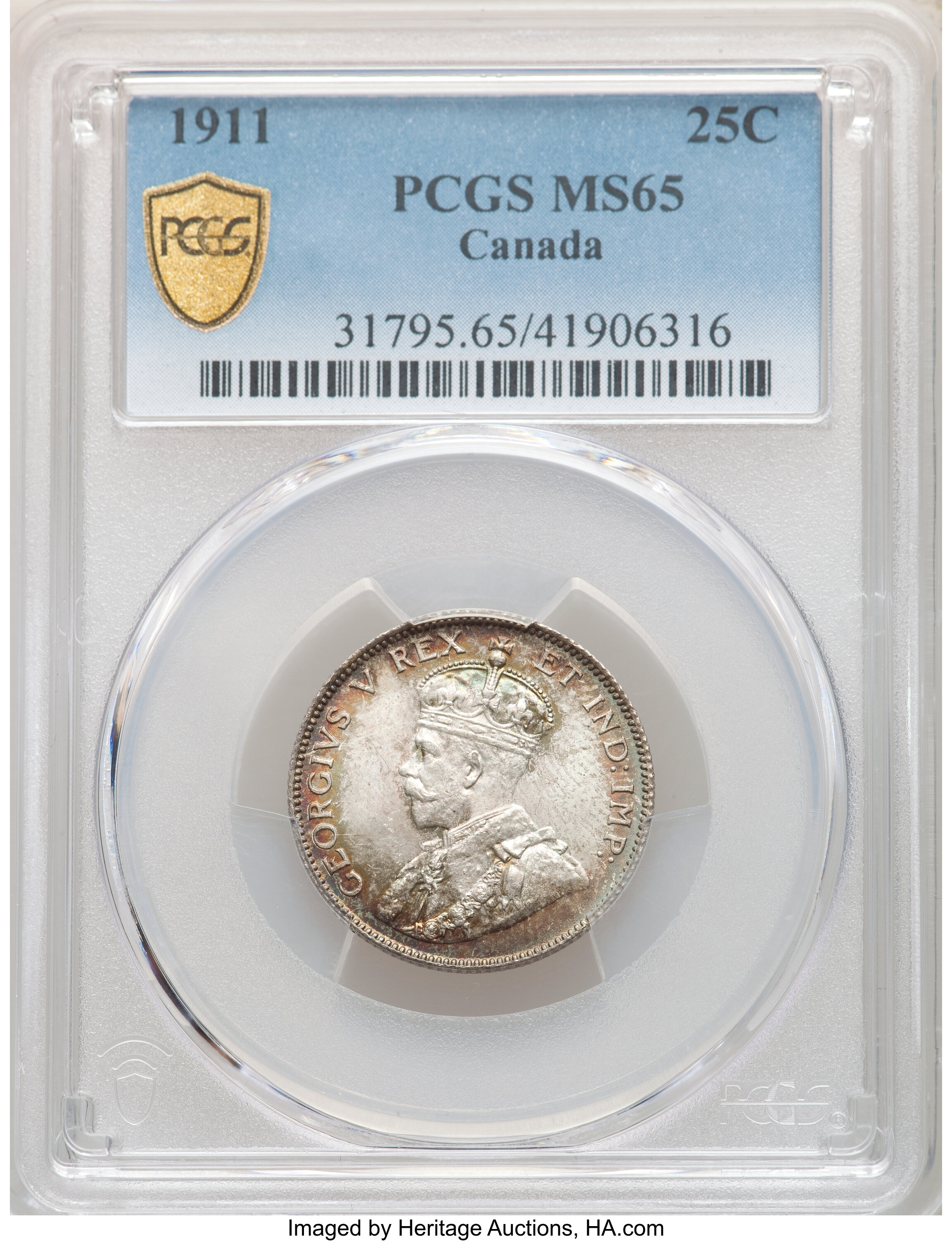 1911 25c MS65 thumbnail 2