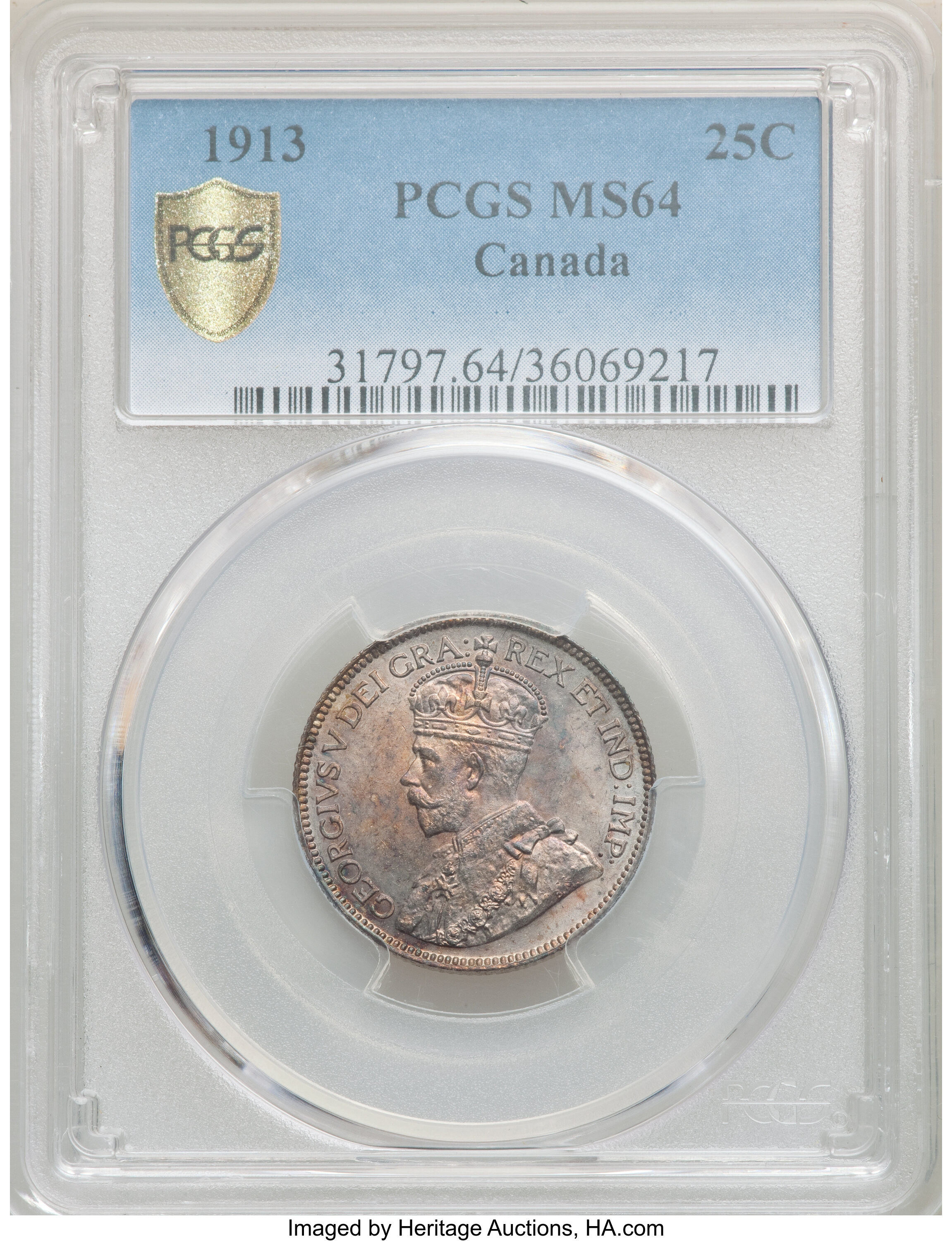1913 25c MS64 thumbnail 12