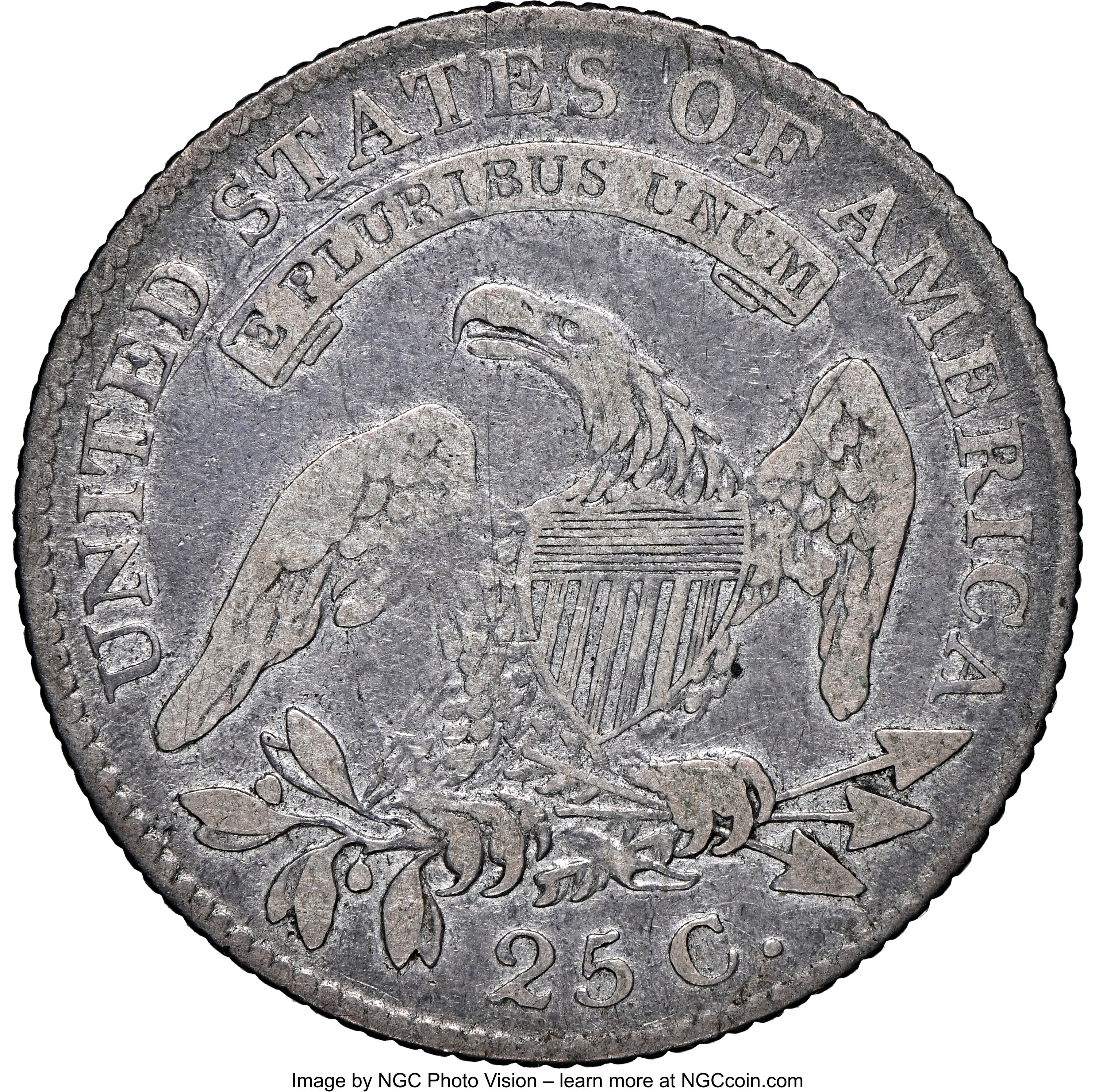 1818/5 25c VF20 thumbnail 3