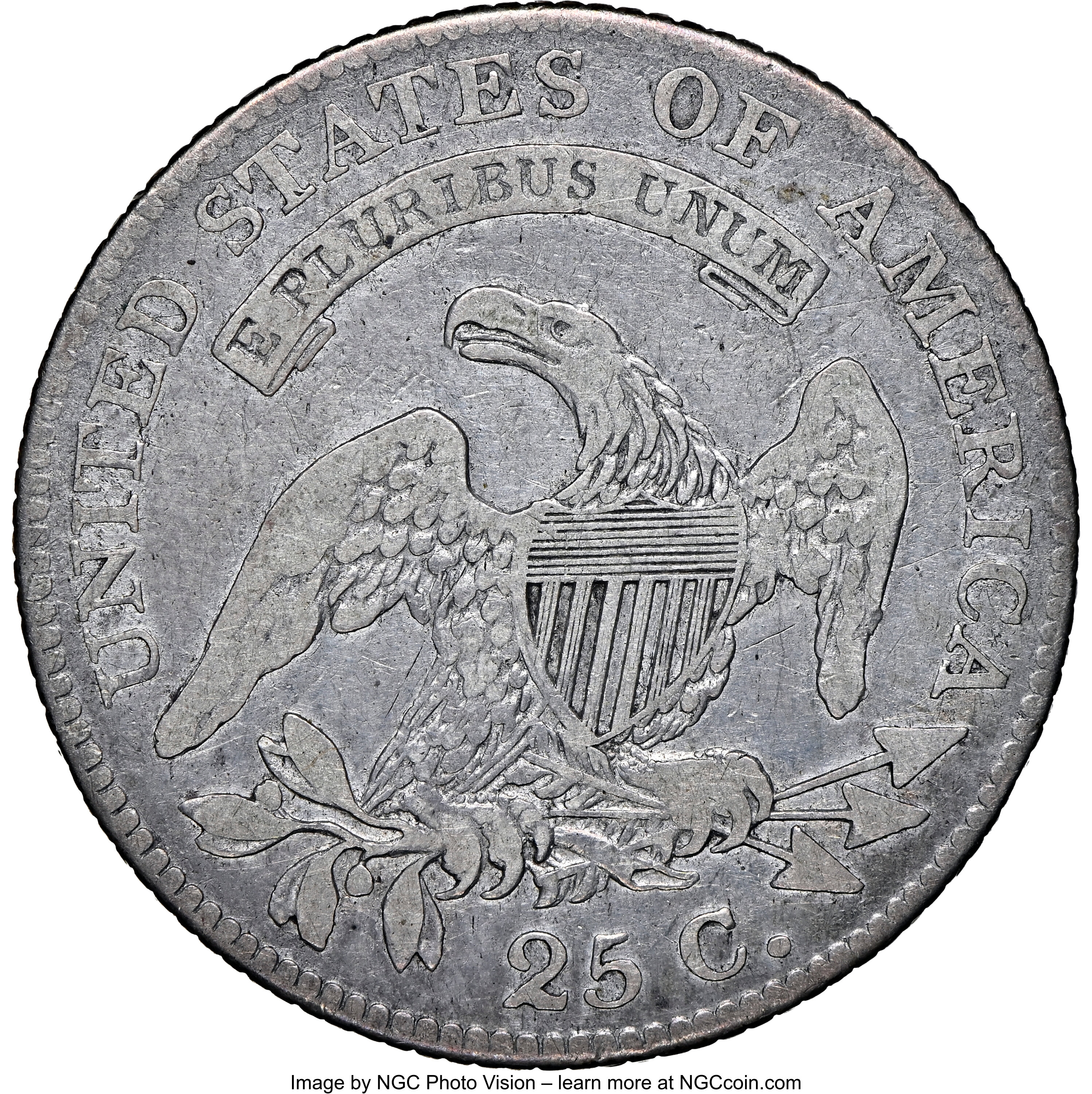 1818 25c B-4 AG3 CAC thumbnail 20