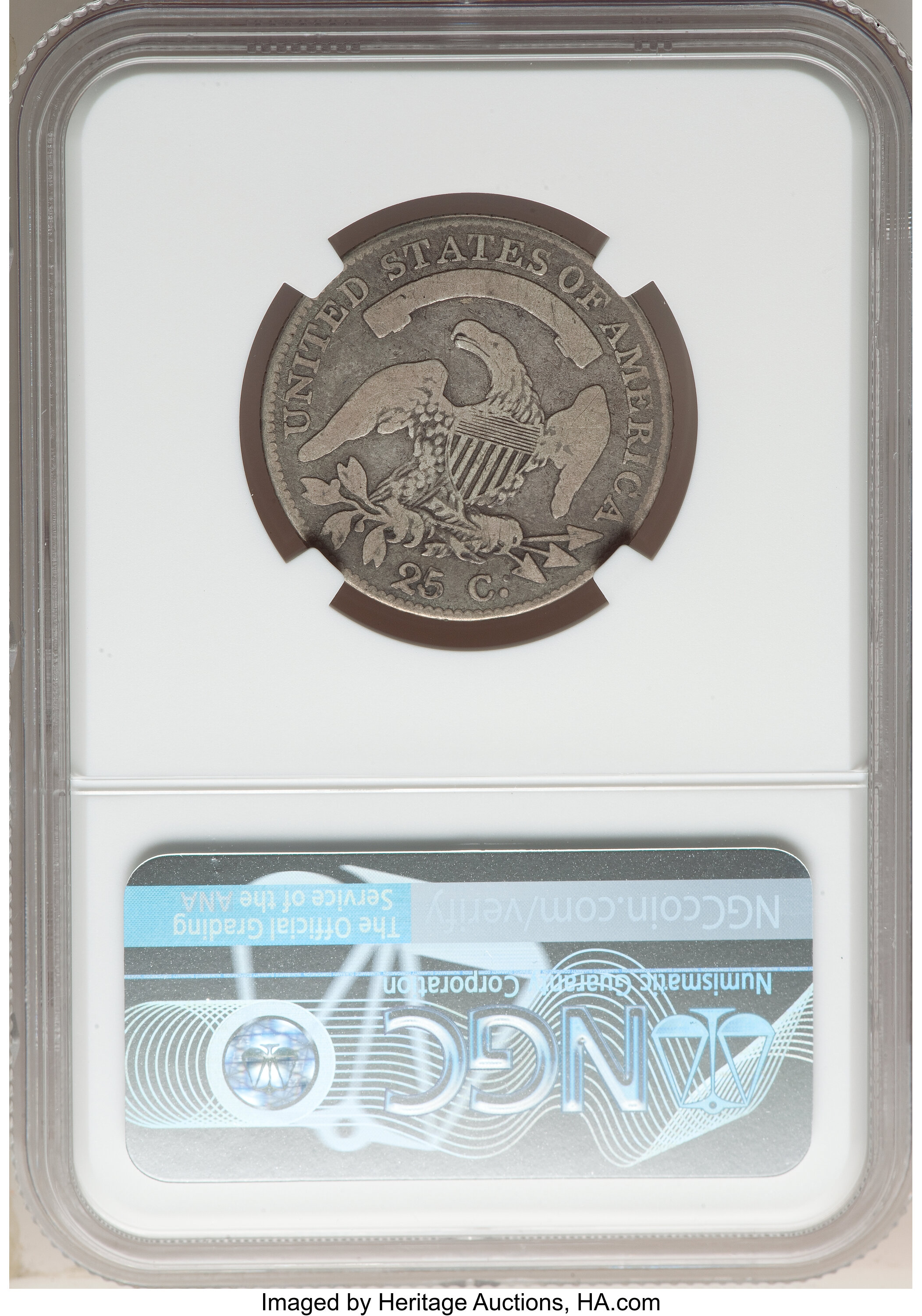 1819 25c Small 9, B-4 VG10 thumbnail 2