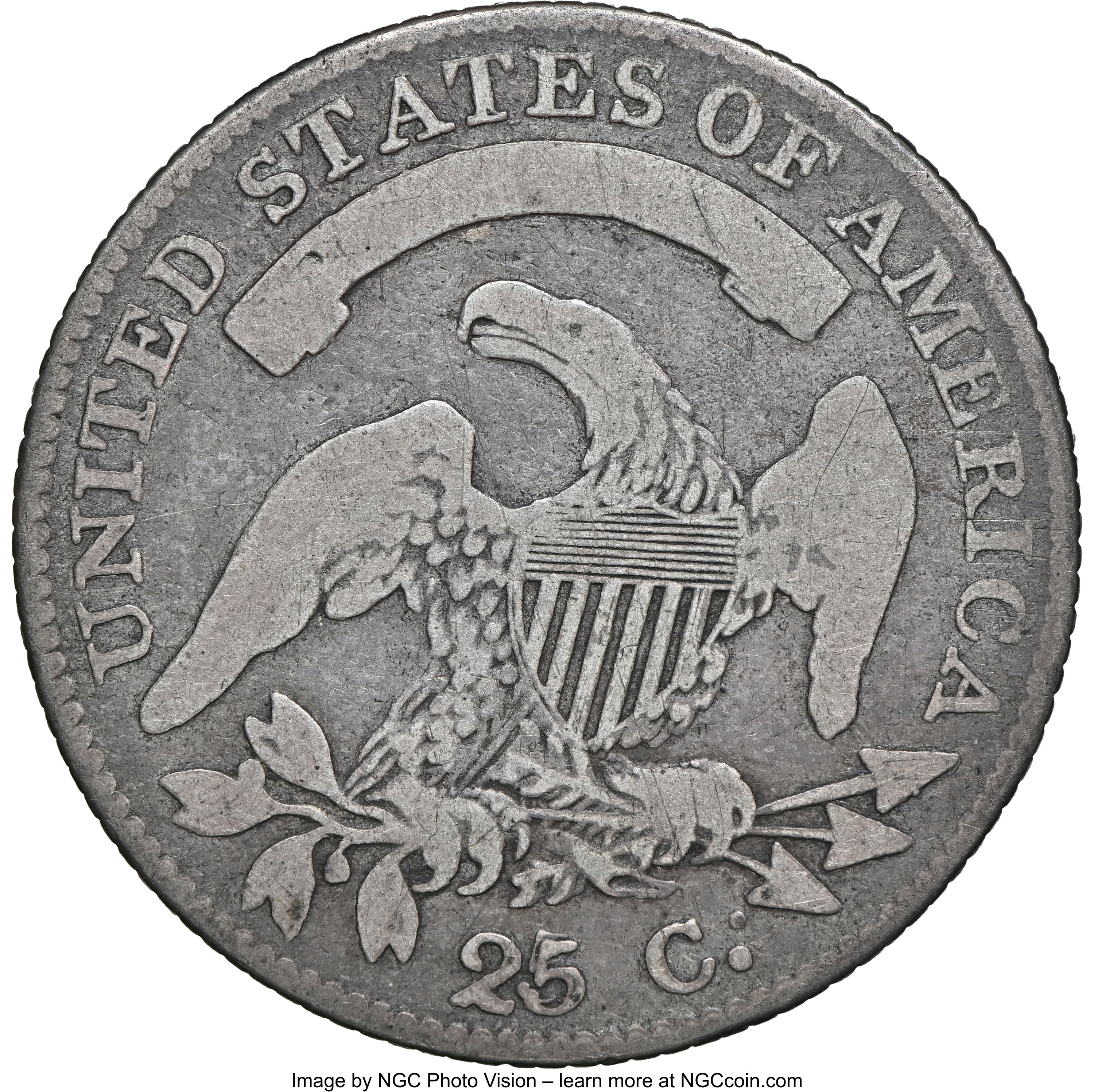 1819 25c Small 9, B-4 VG10 thumbnail 3