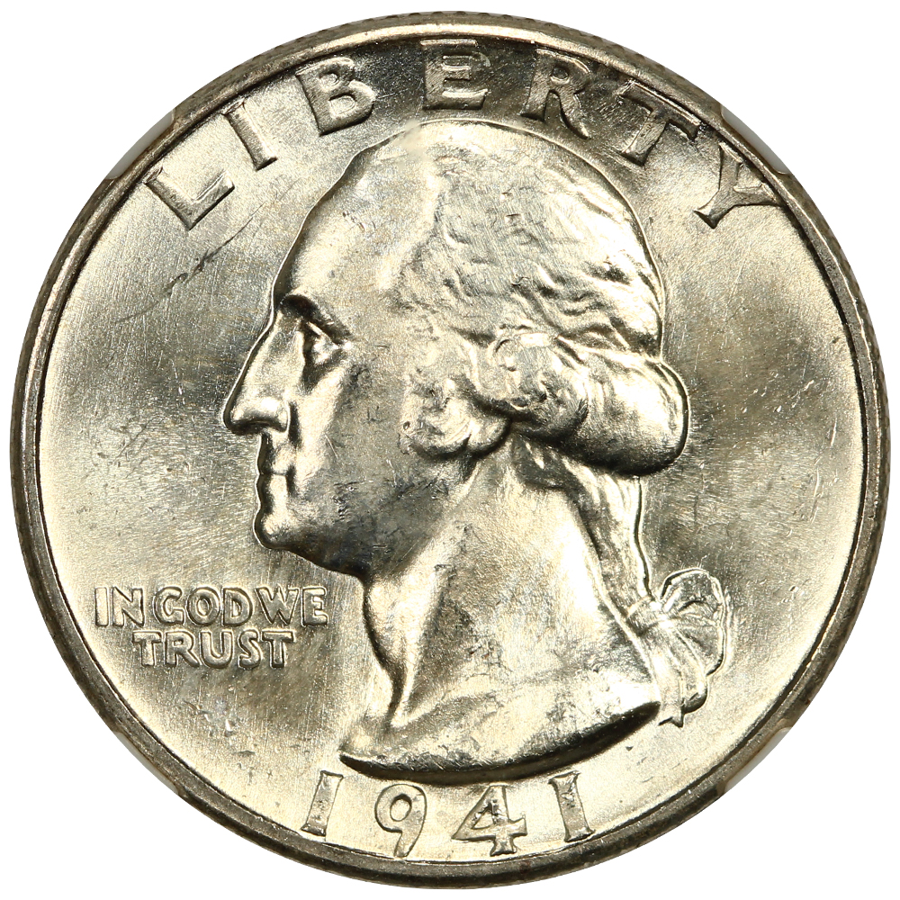 1941-D 25c NGC MS65