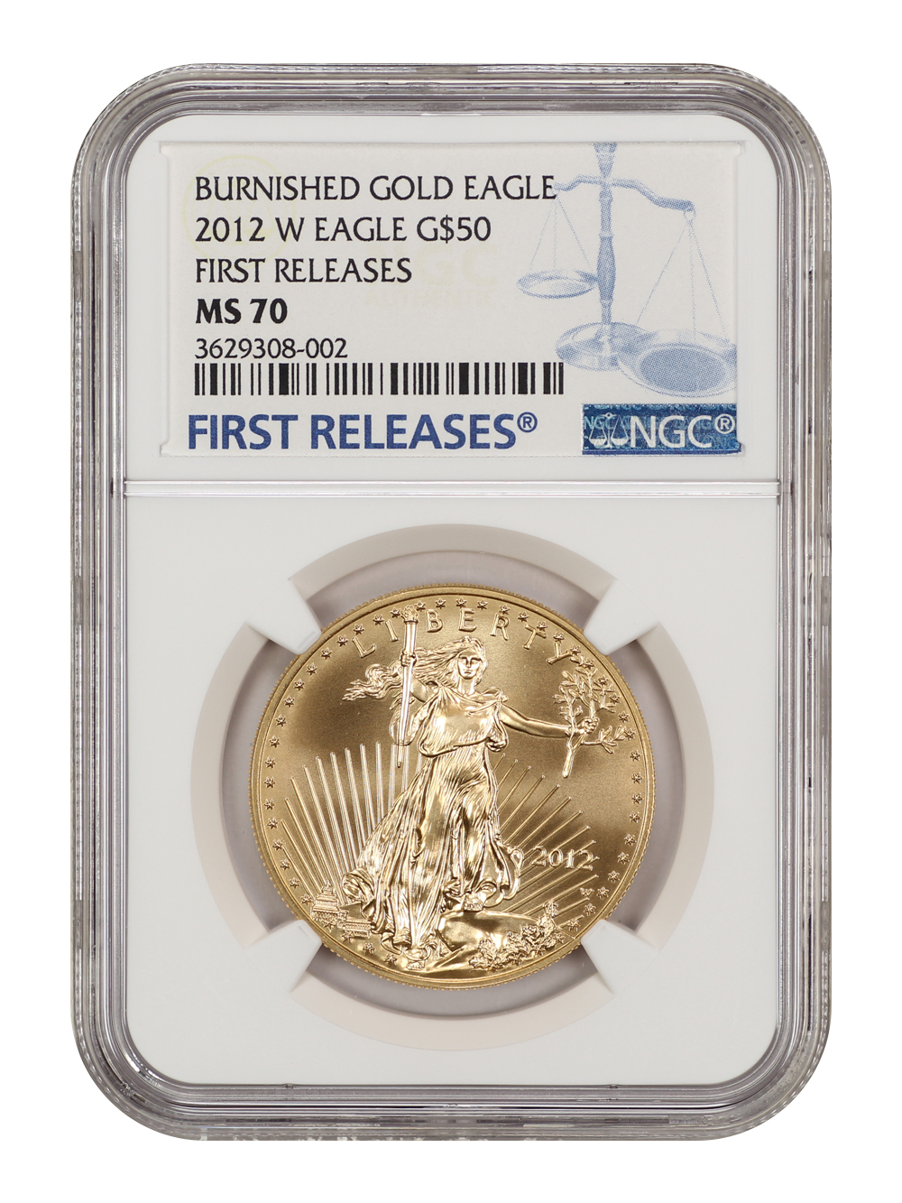 2012-W G$50  Gold Eagle, Burnished OGP thumbnail 25