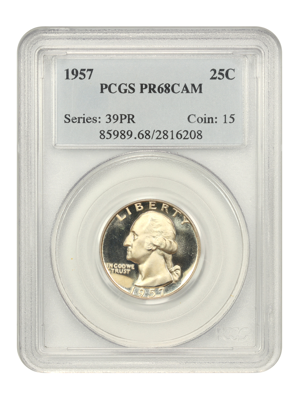 1957 25c PR CAM PR68 CAM thumbnail 9