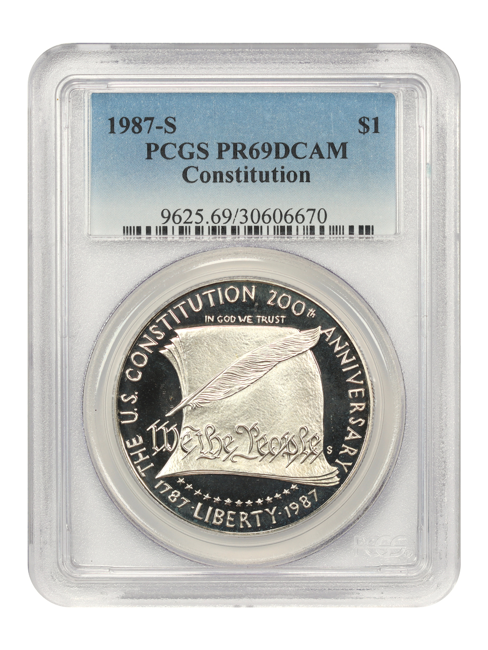 1987-S S$1 Constitution Bicentennial PR DCAM PR69 DCAM thumbnail 3