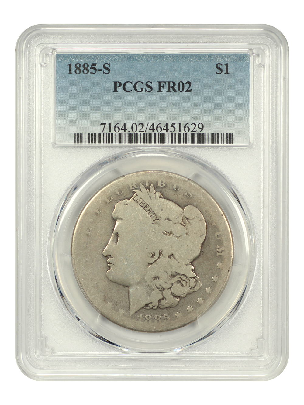 1885-S $1 VG8 CAC thumbnail 3