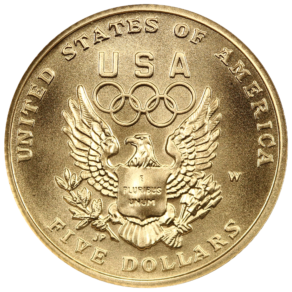 1992-W G$5  XXV Olympics Sprinter MS67 thumbnail 2