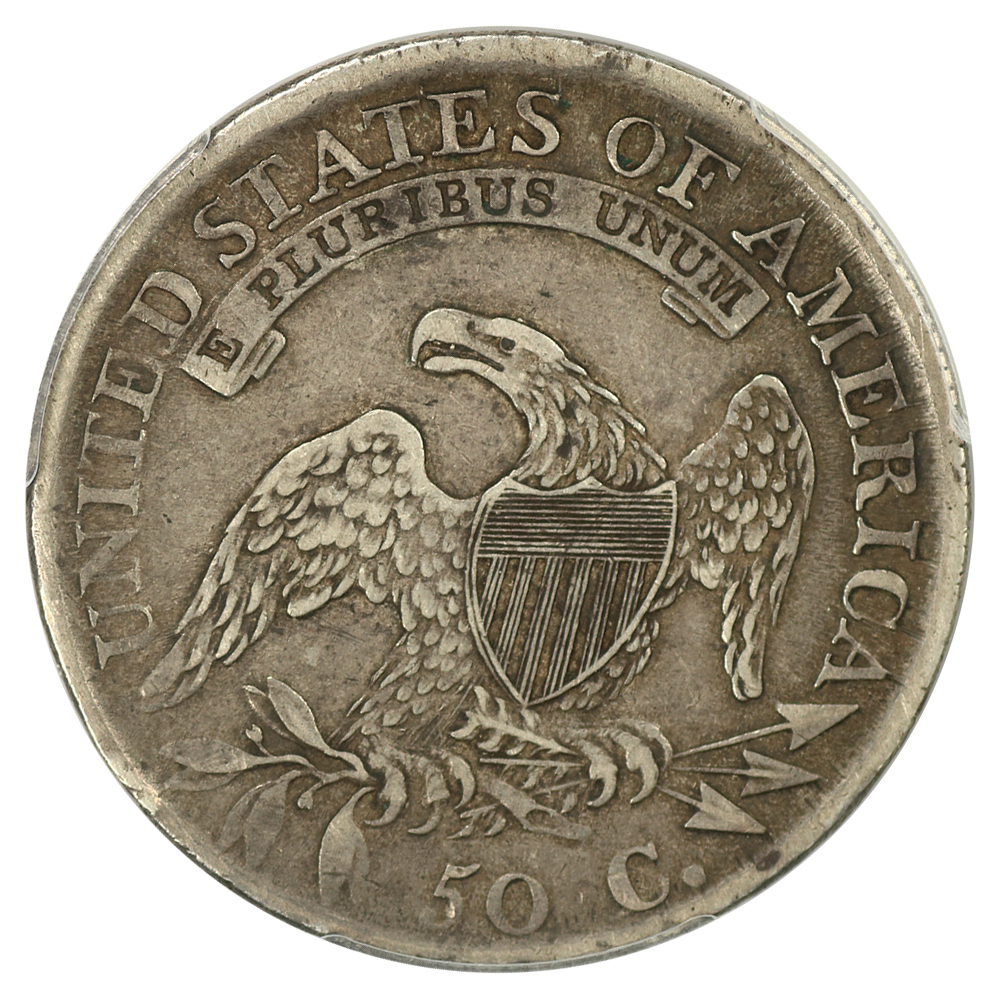 1811/10 50c Punctuated Date VF35 CAC thumbnail 2
