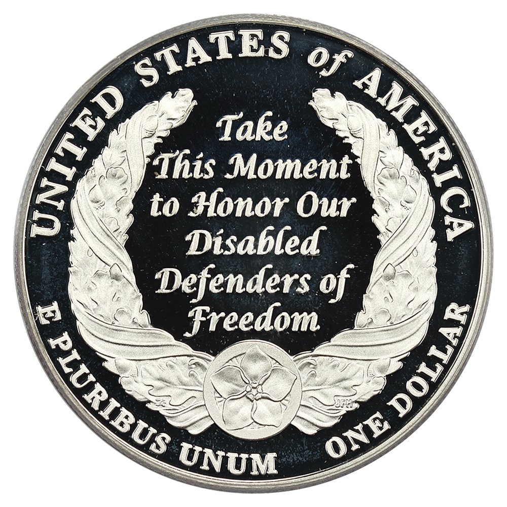 2010-W S$1 Disabled Veterans PR DCAM PR70 DCAM thumbnail 2