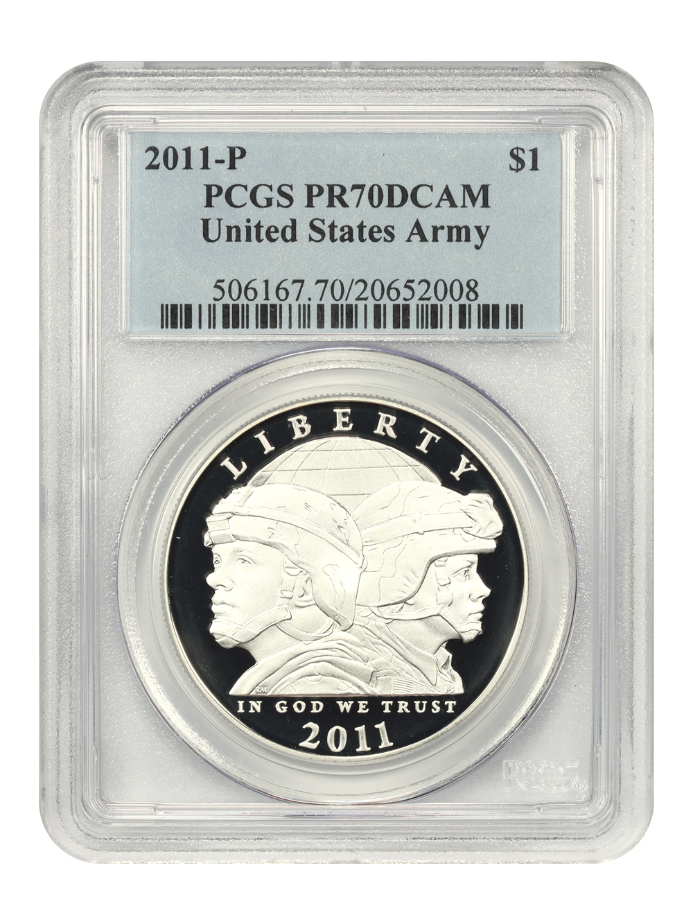 2011-P S$1 United States Army PR DCAM PR67 DCAM thumbnail 24