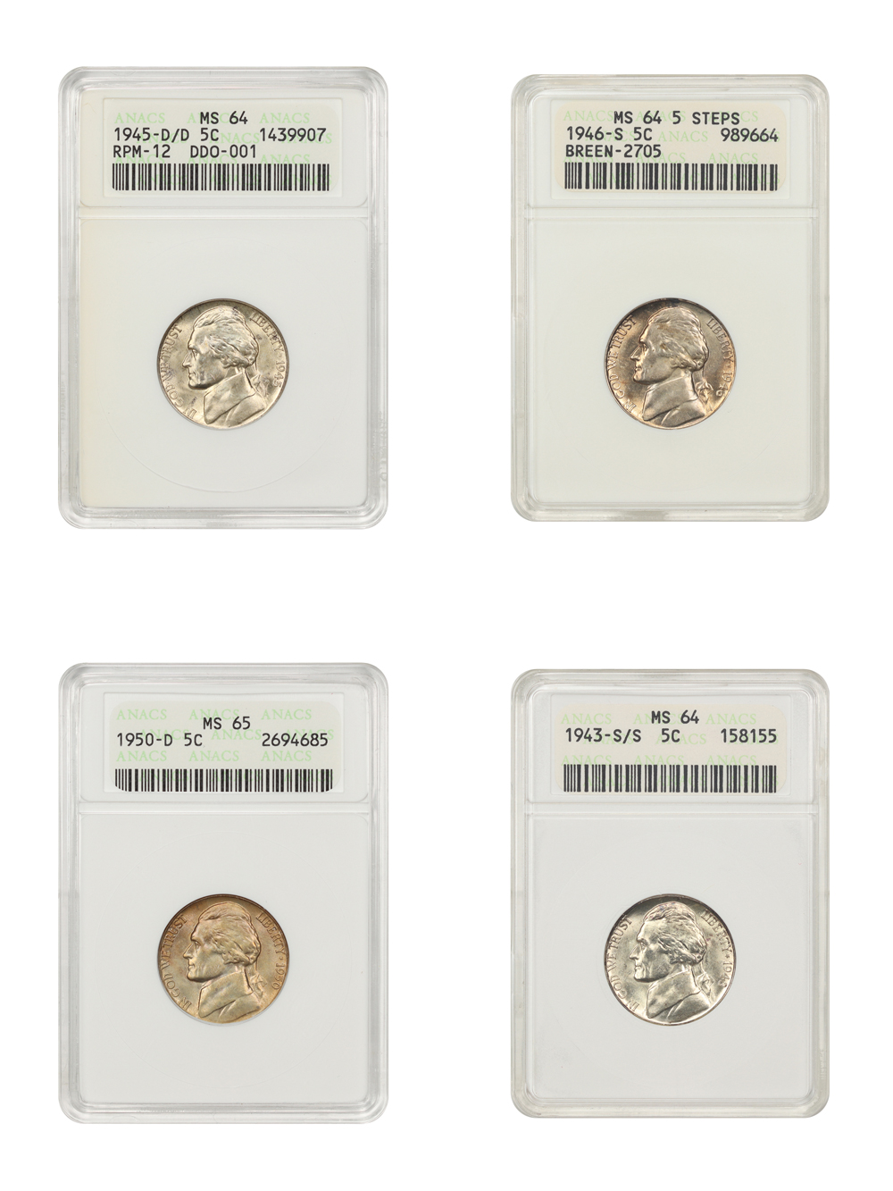 1945-D 5c Silver F15 thumbnail 10