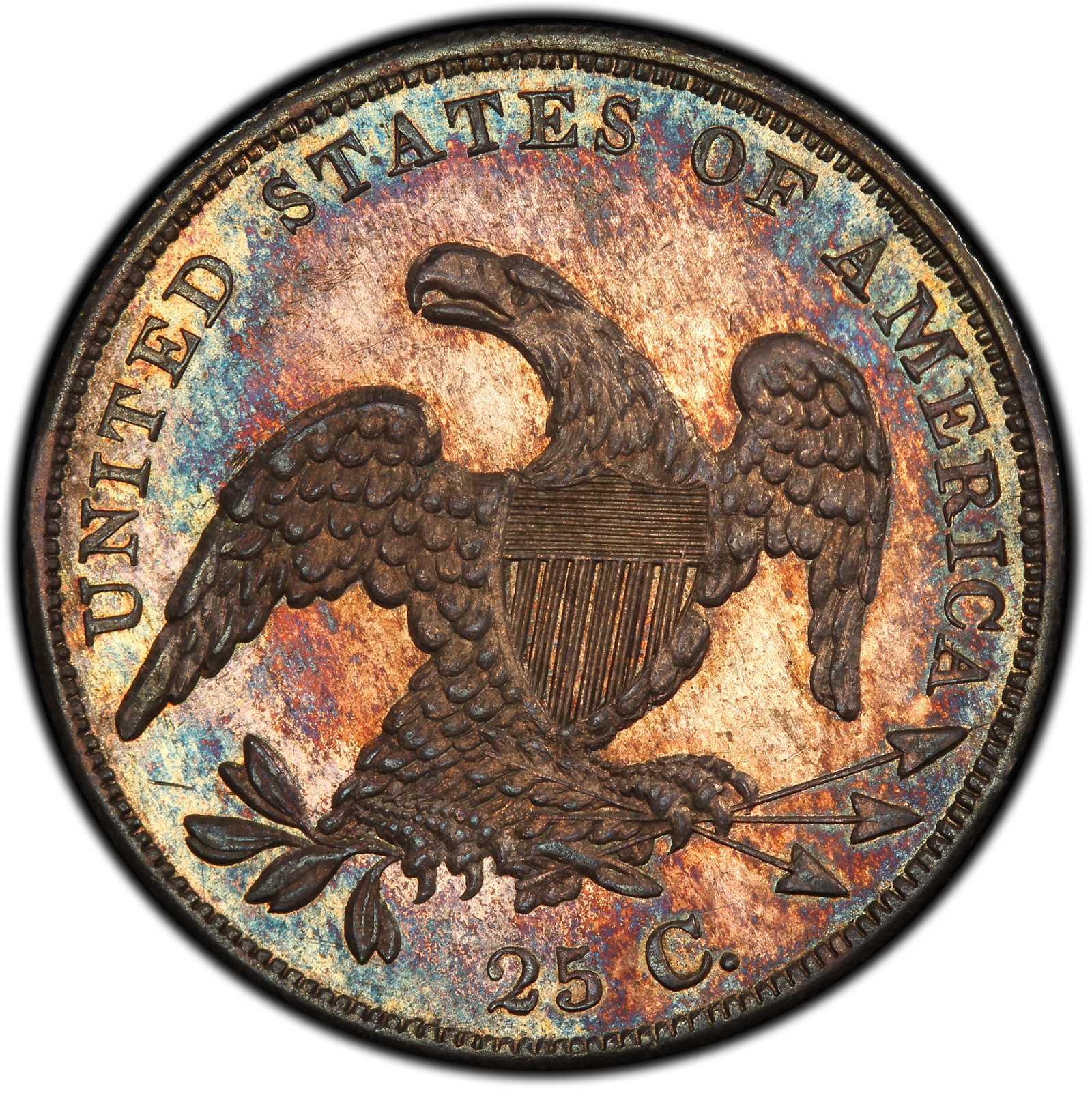 1836 25c B-2 AU58 thumbnail 21