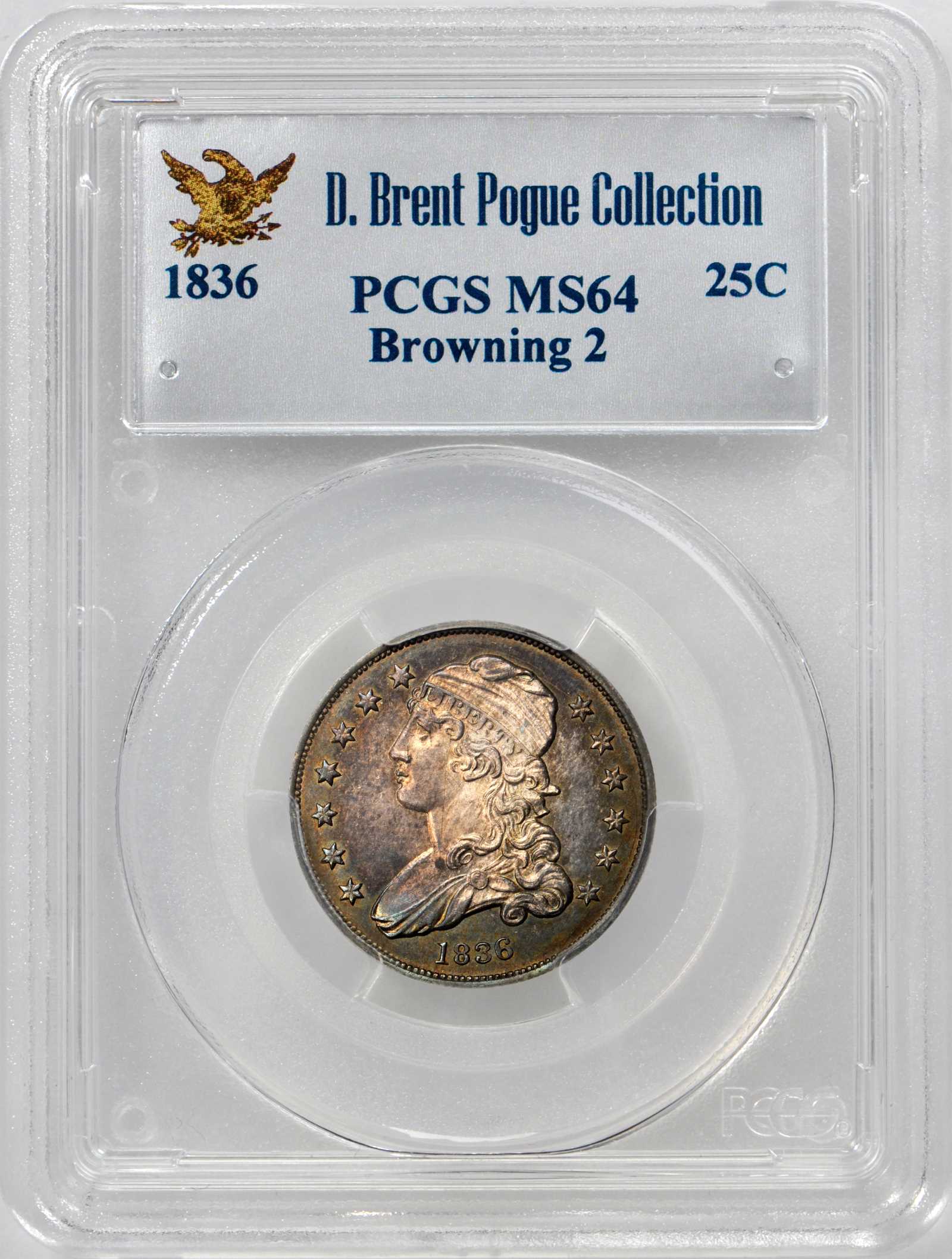 1836 25c B-2 AU58 thumbnail 23