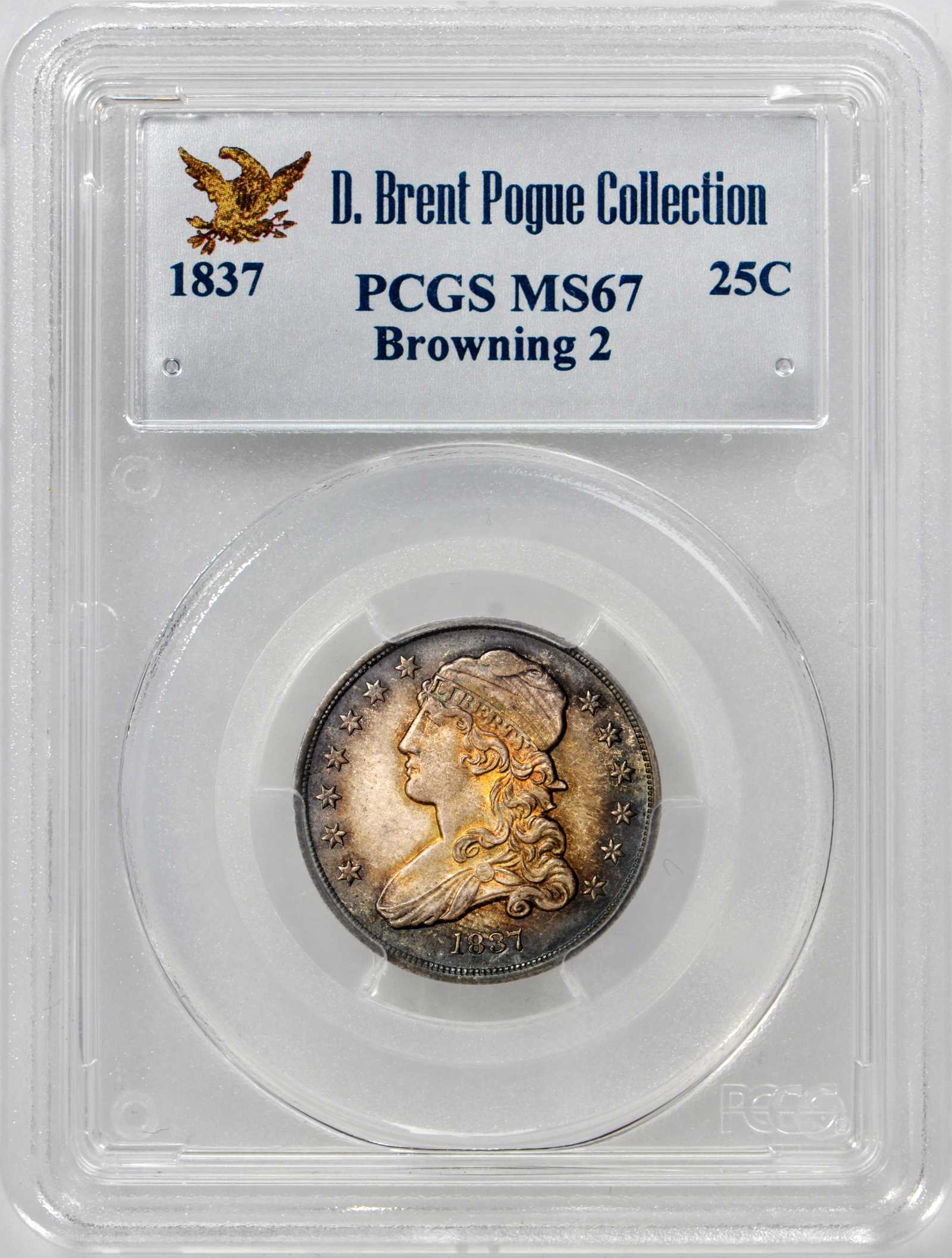 1837 25c MS67 thumbnail 4