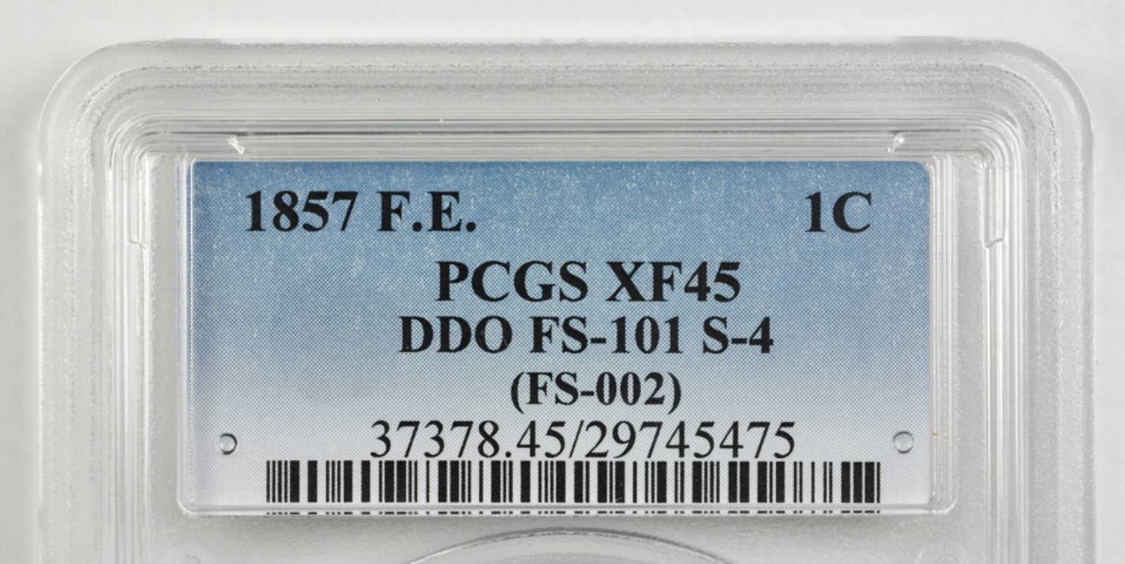 1857 1c Flying Eagle, FS-101, S-4 G4 thumbnail 16