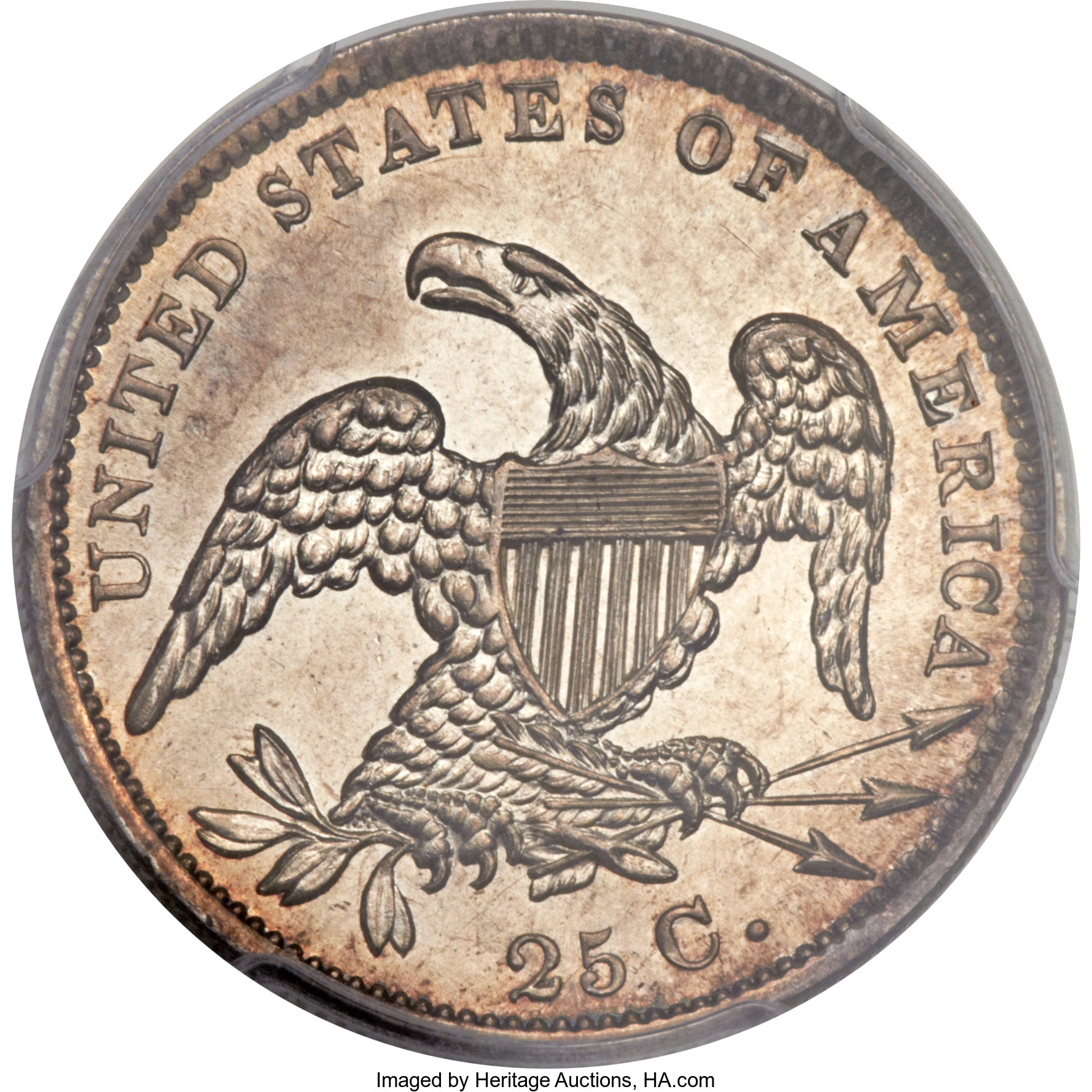 1831 25c Large Letters, B-6 G4 CAC thumbnail 22
