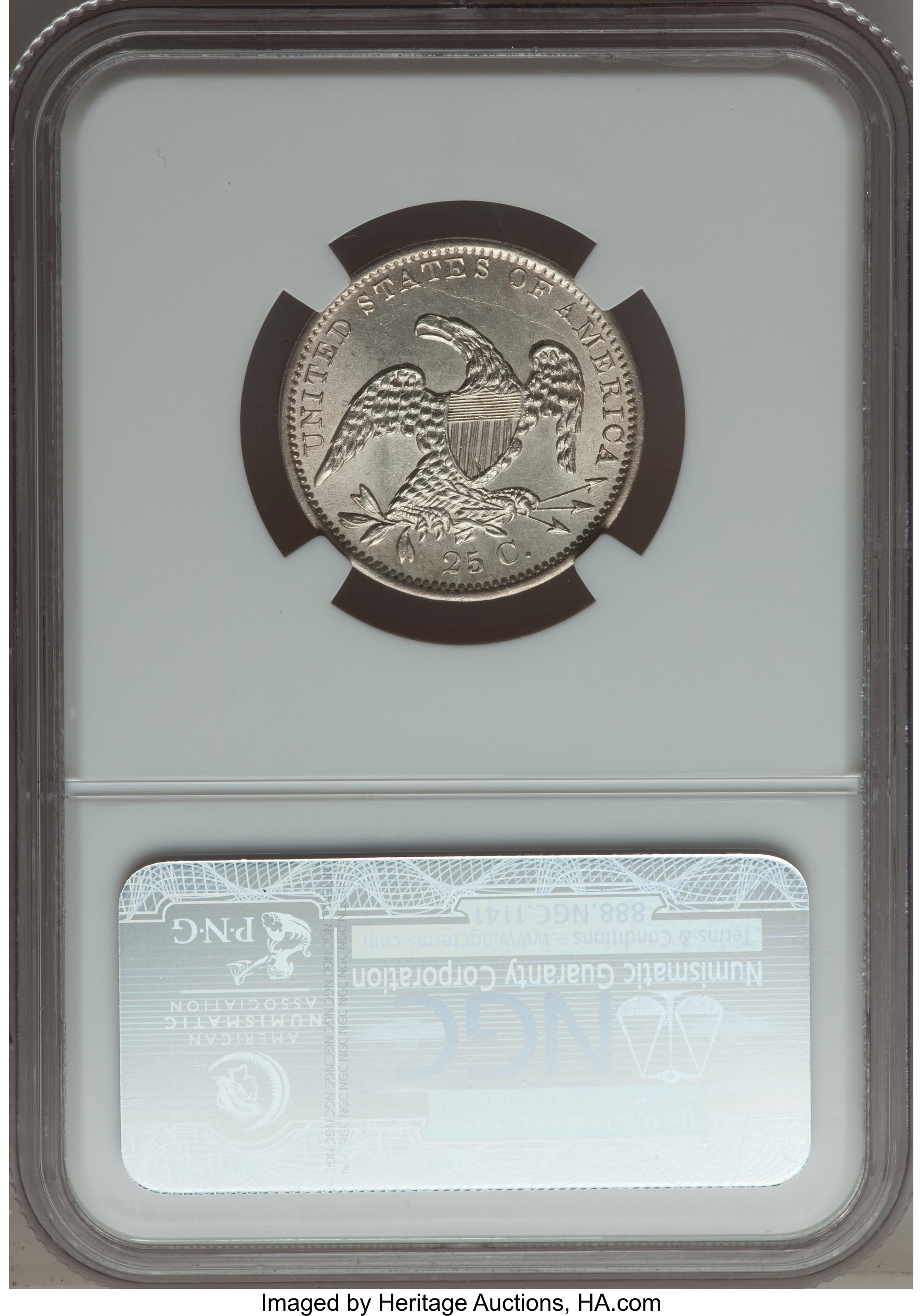 1835 25c B-1 MS63 thumbnail 2