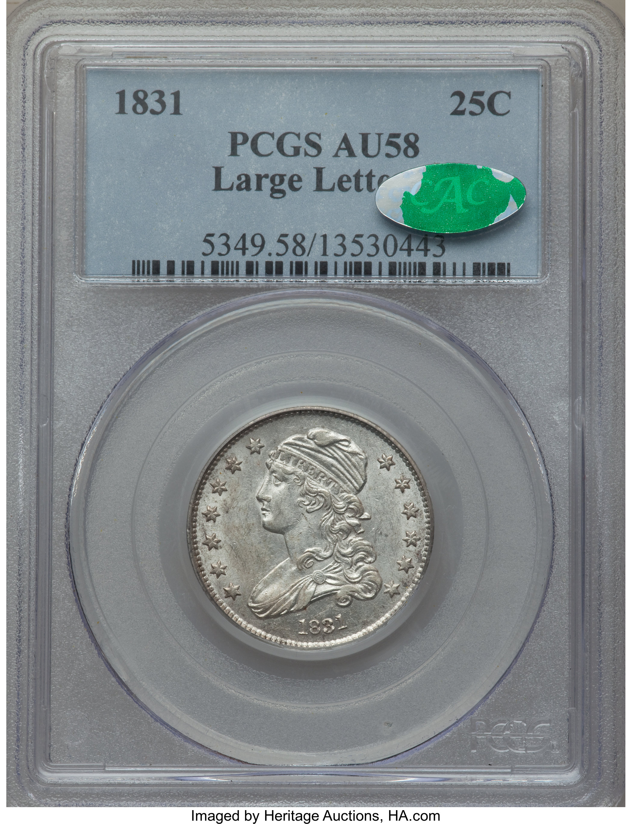 1831 25c Large Letters, RPD, B-5, FS-301 AG3 thumbnail 23