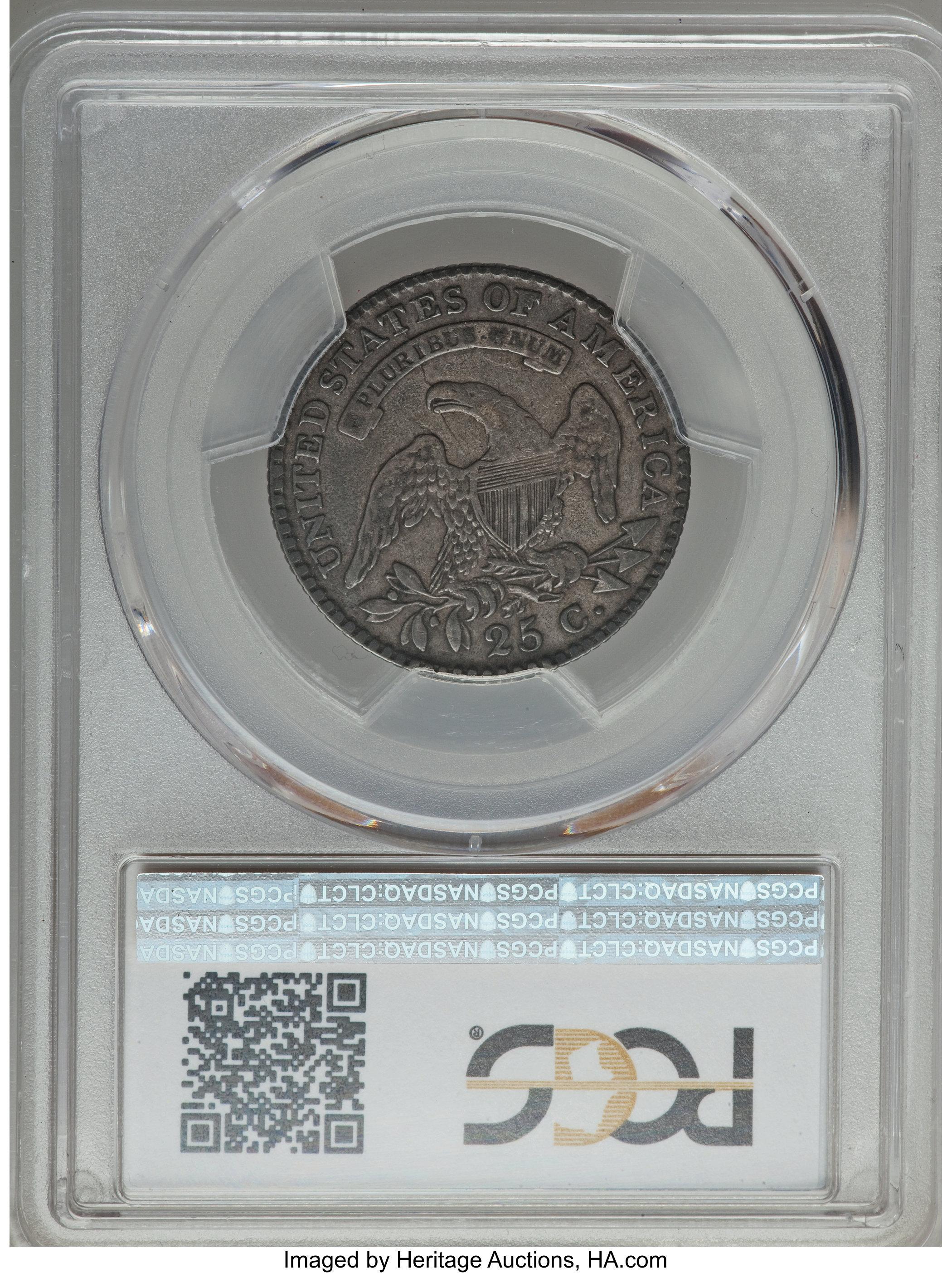1818/5 25c Overdate, B-1 AG3 CAC thumbnail 20
