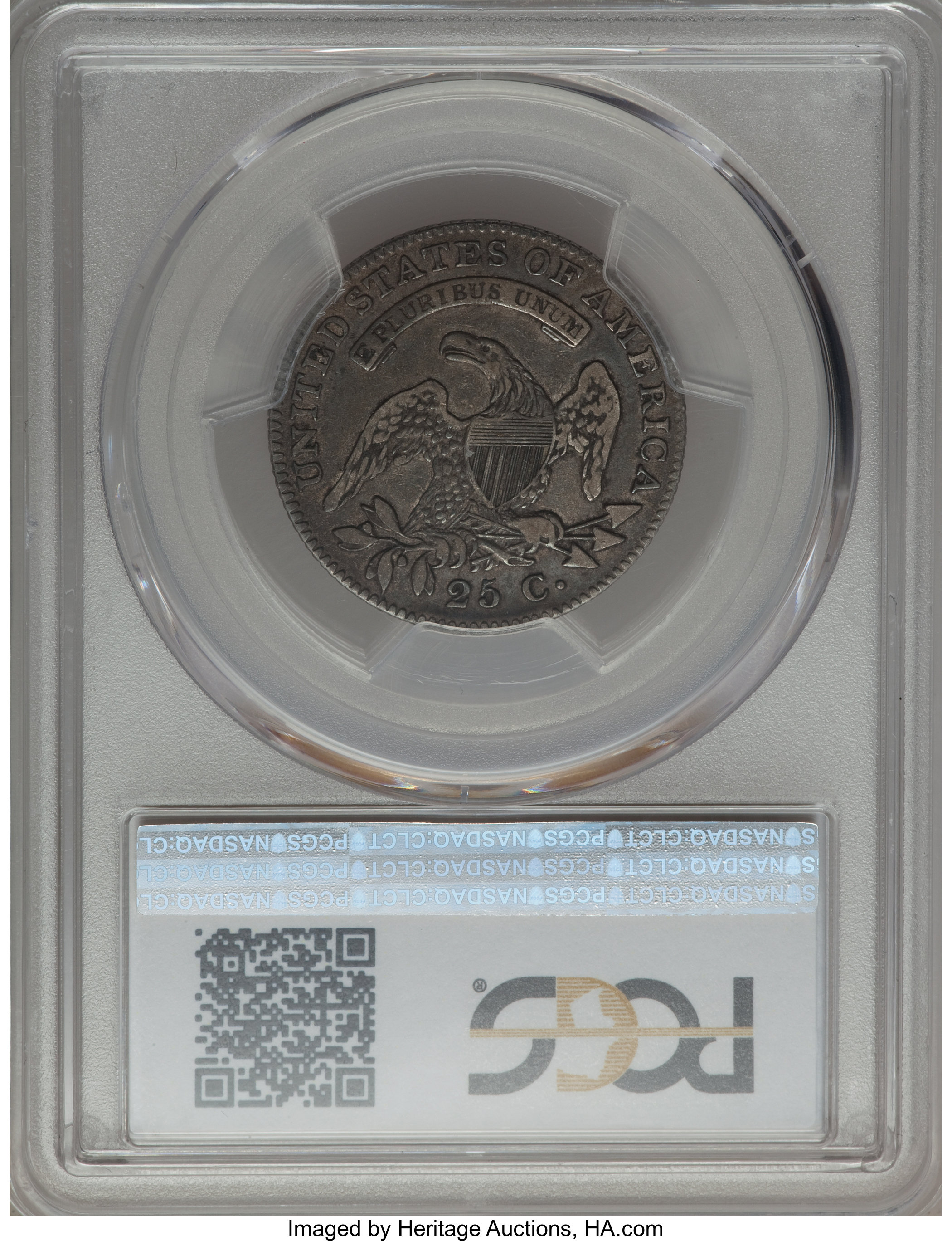 1820 25c Large 0, B-2 VF30 thumbnail 2