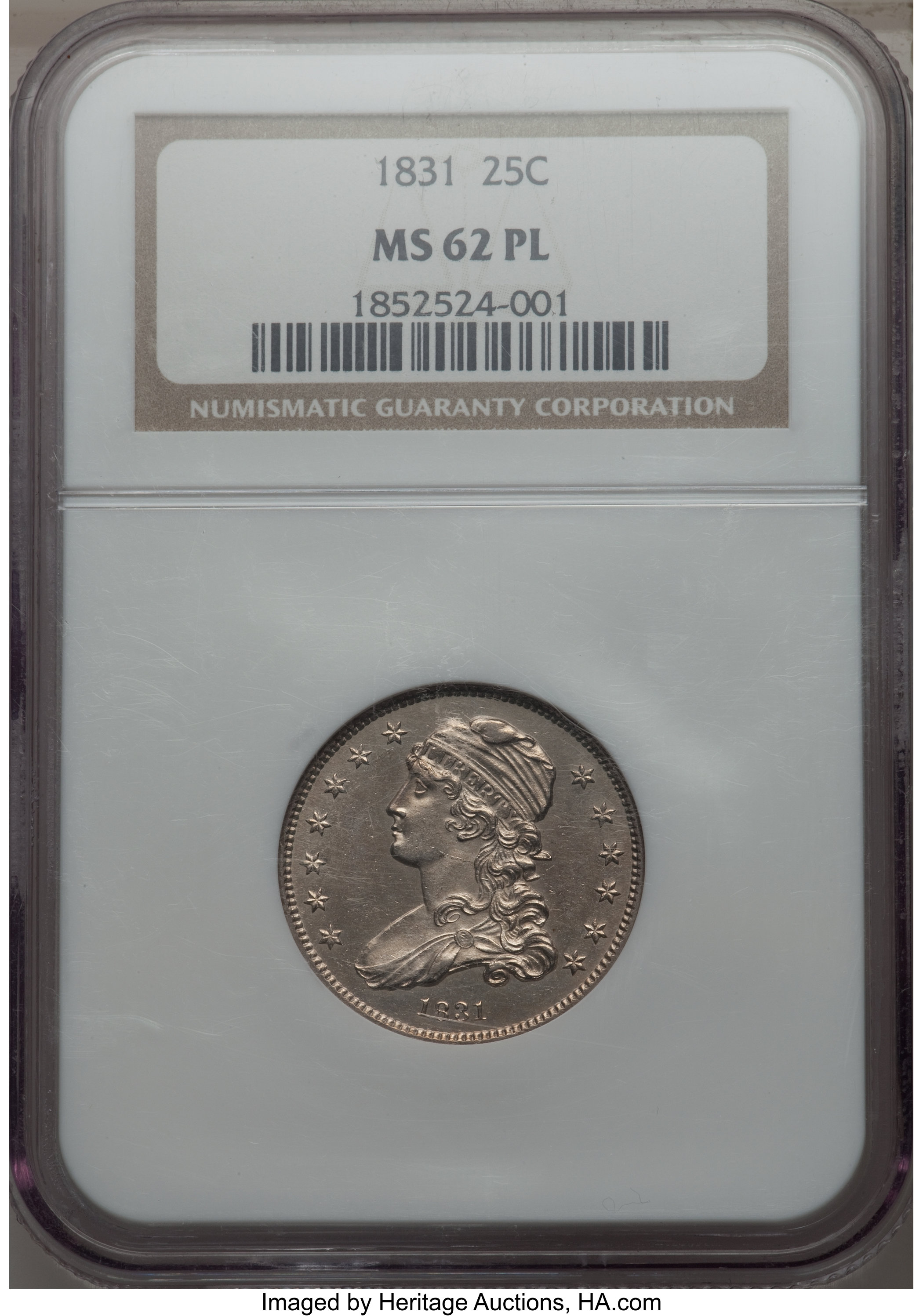 1831 25c Small Letters, B-1 AG2 thumbnail 25