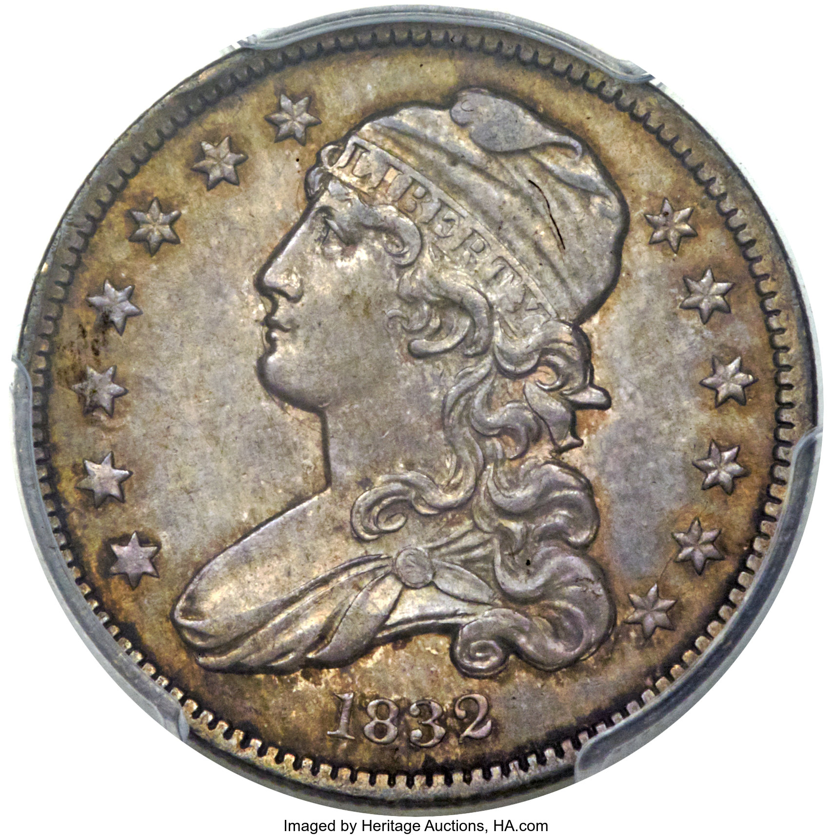 1832 25C B-2, R.2, MS64 PCGS. ...