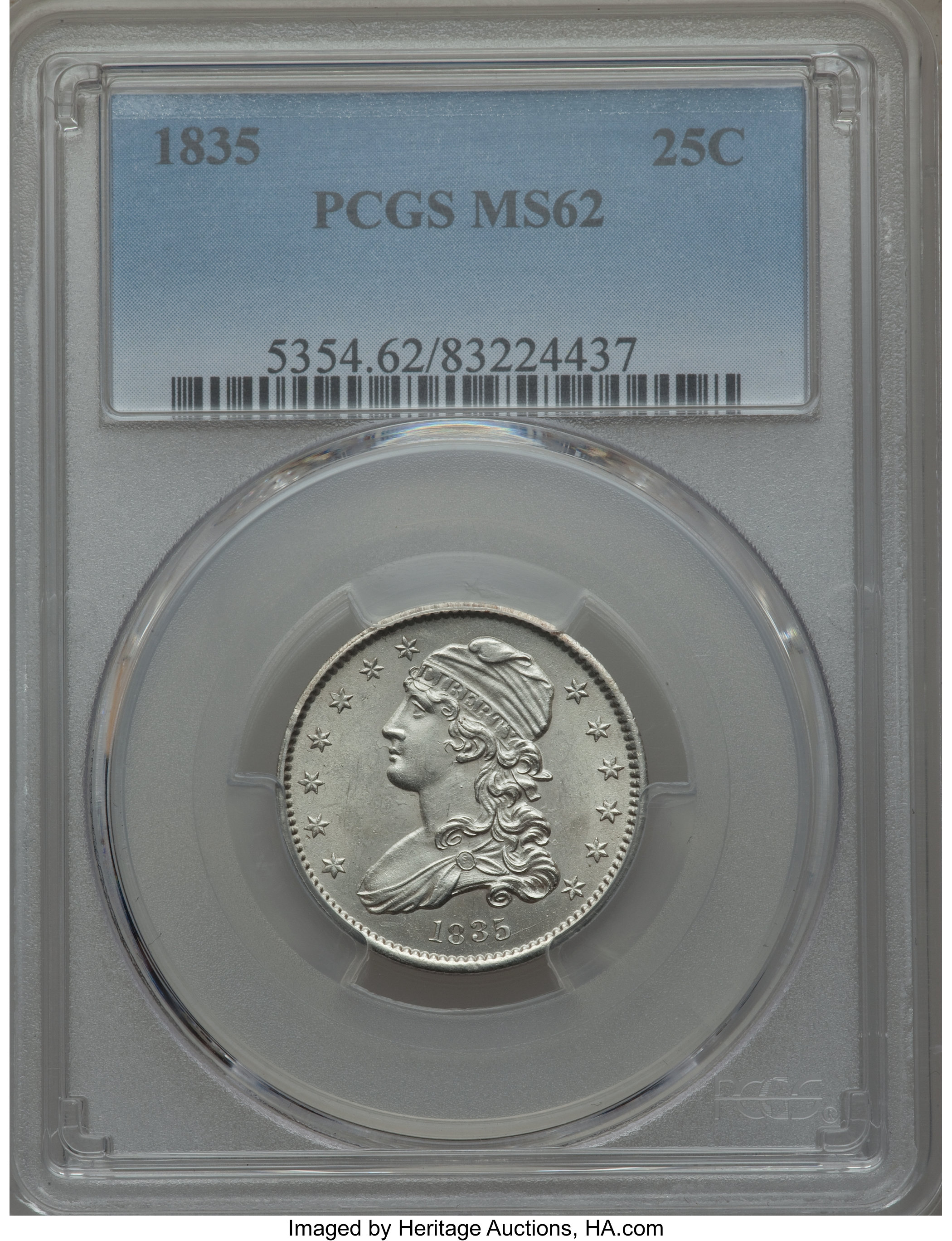 1835 25c B-2 MS66 thumbnail 20