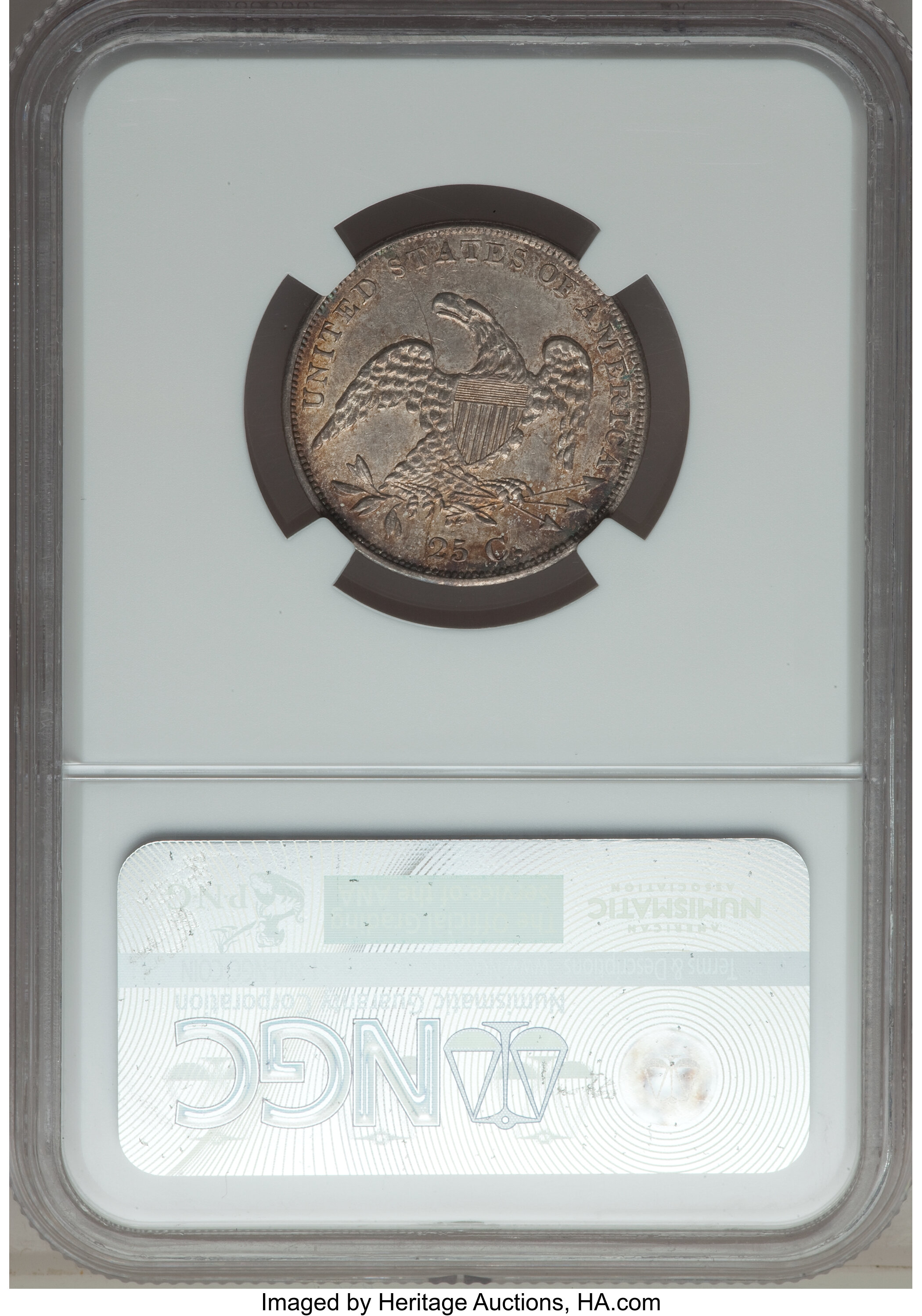 1836 25c B-3 MS62 CAC thumbnail 7