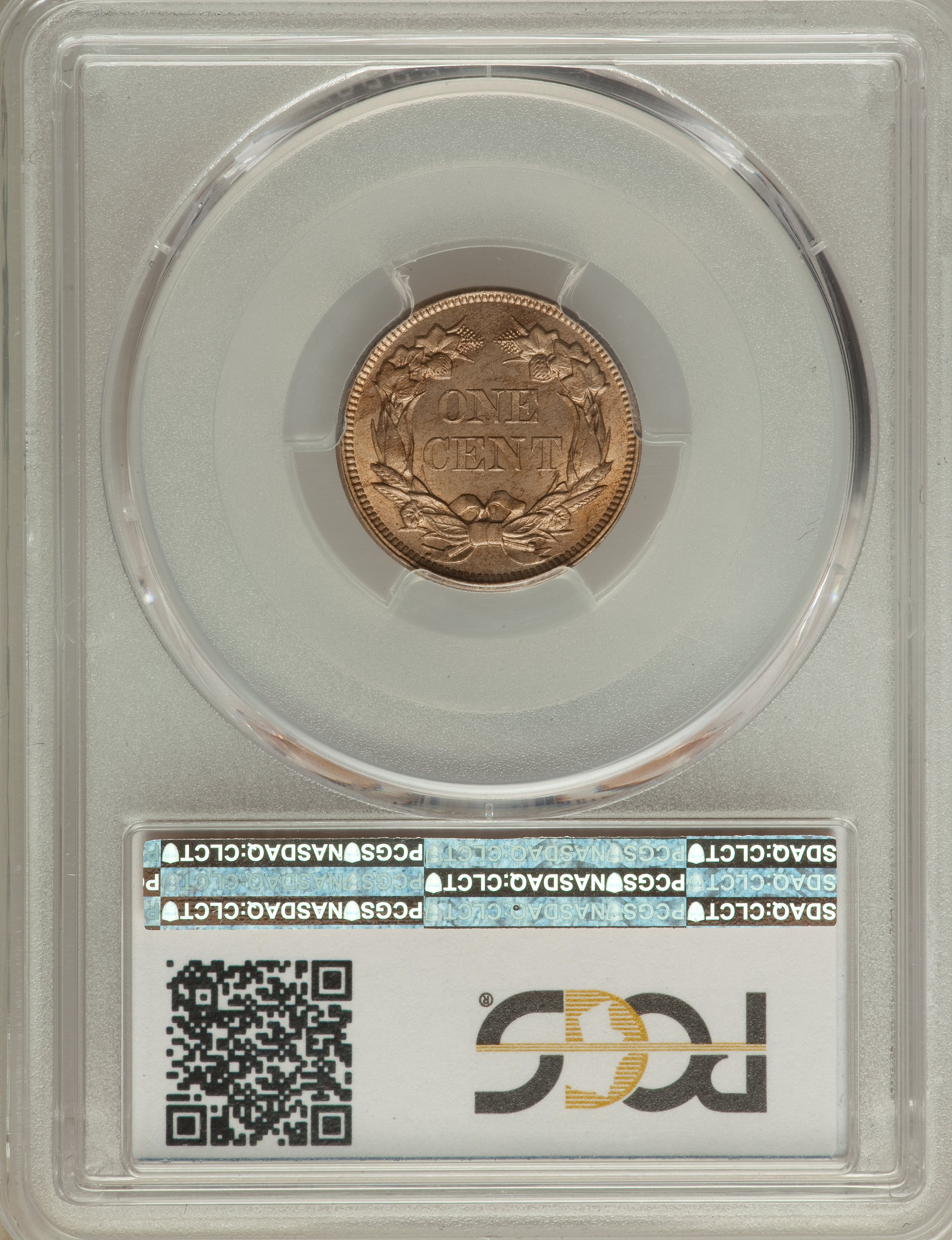1857 1c Flying Eagle, FS-101, S-4 MS63 thumbnail 10