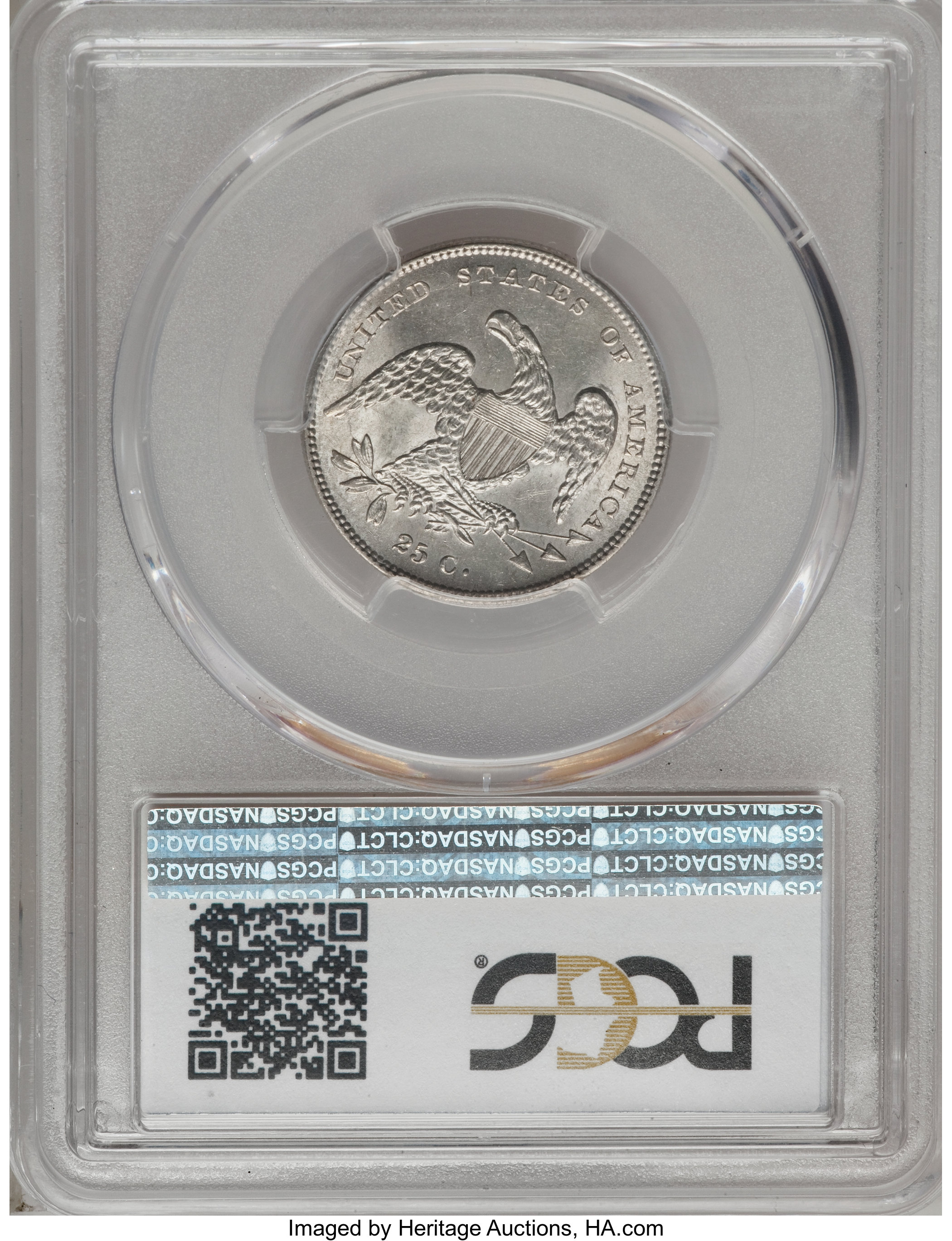1831 25c Small Letters, B-1 MS63 thumbnail 2