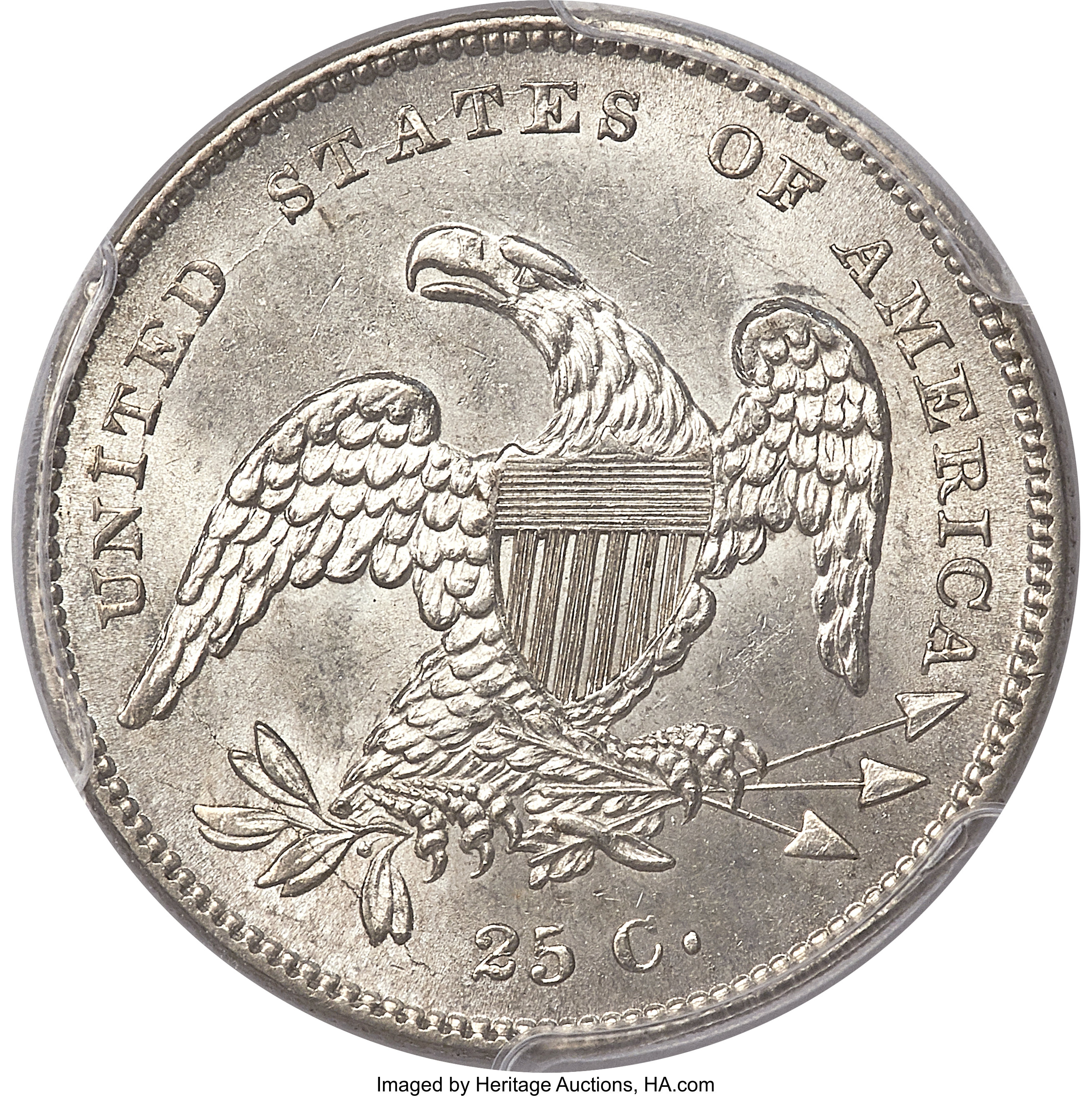 1831 25c Small Letters, B-1 MS63 thumbnail 3