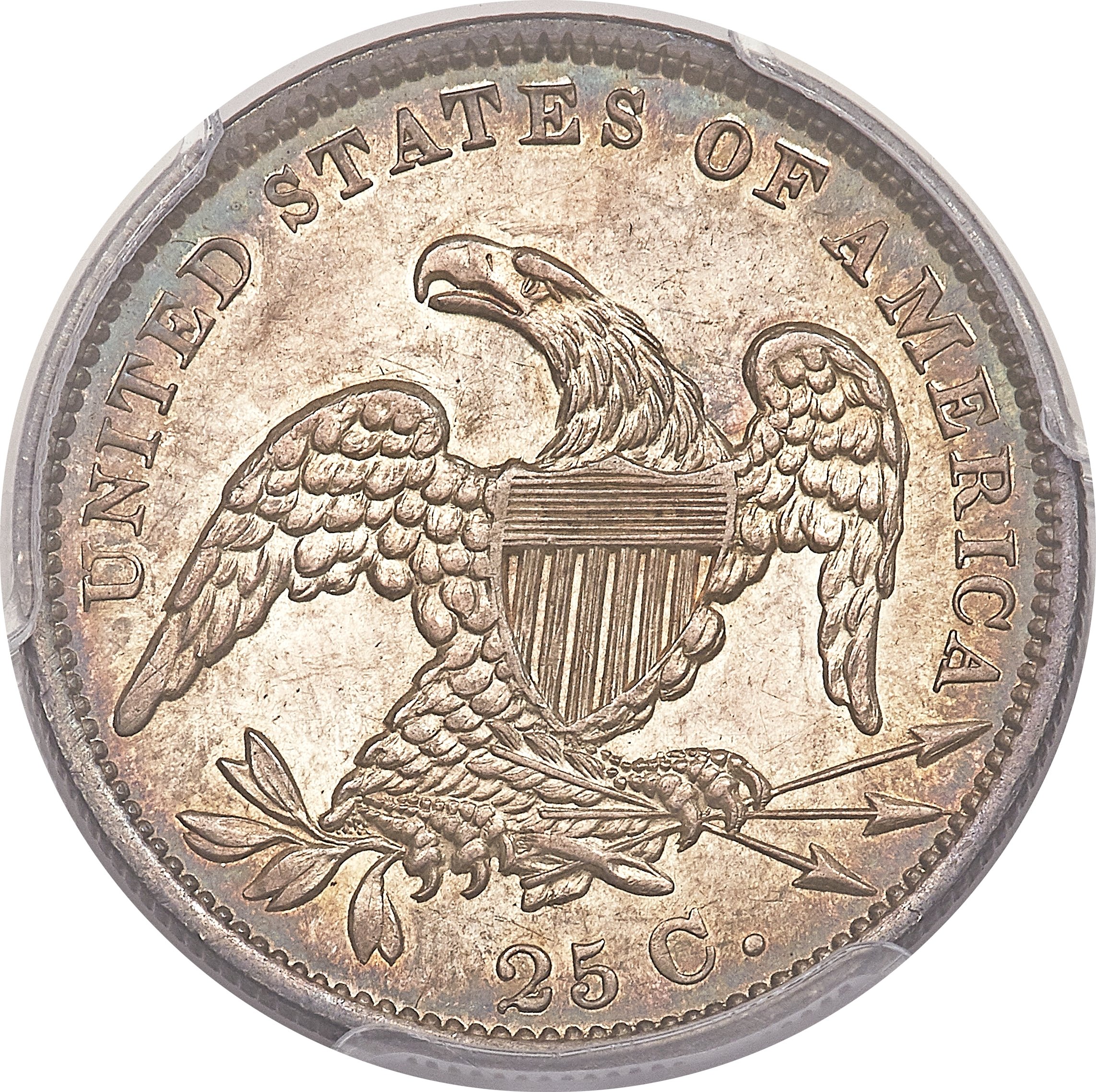 1831 25c Large Letters, RPD, B-5, FS-301 AU55 thumbnail 18