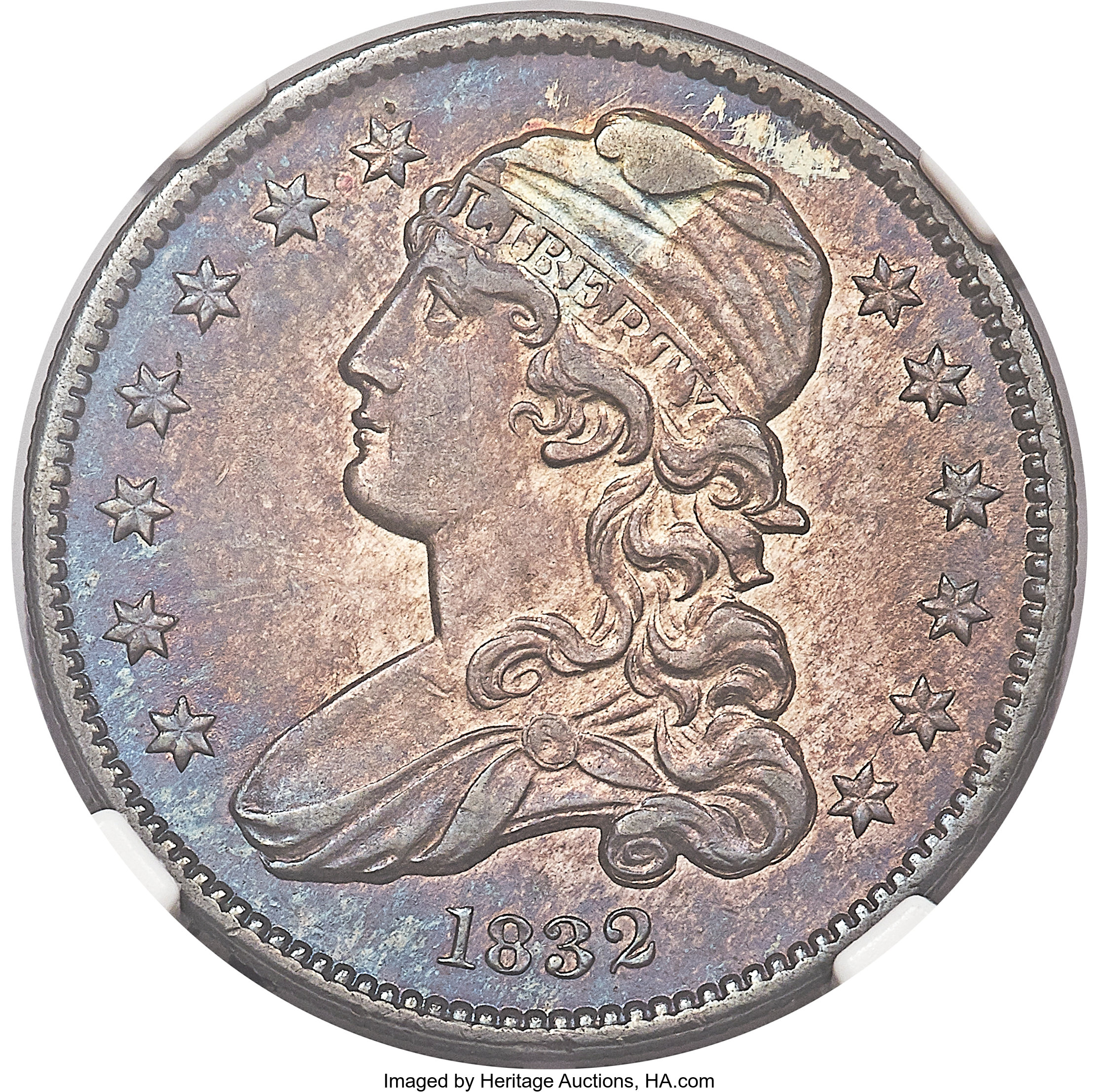 1832 25C B-2, R.2, MS63 NGC. ...