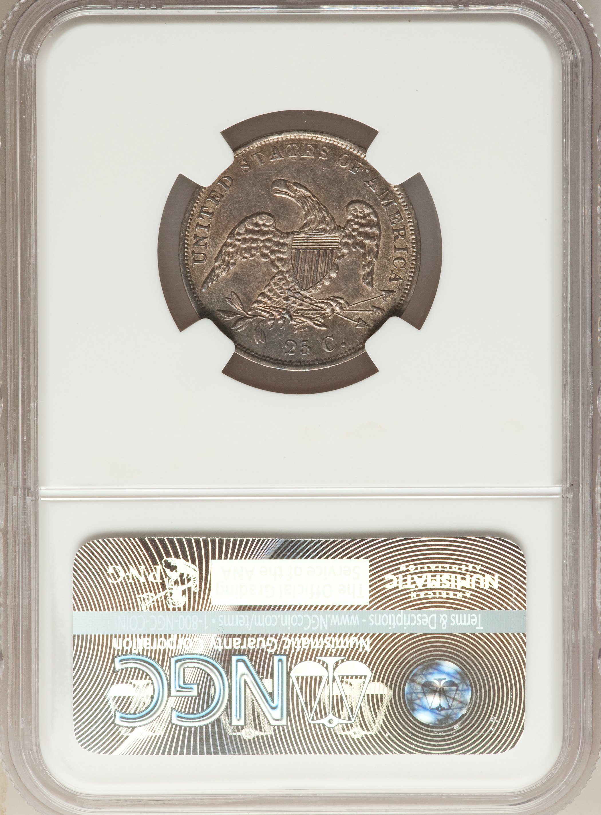 1836 25c B-3 AU55 thumbnail 4