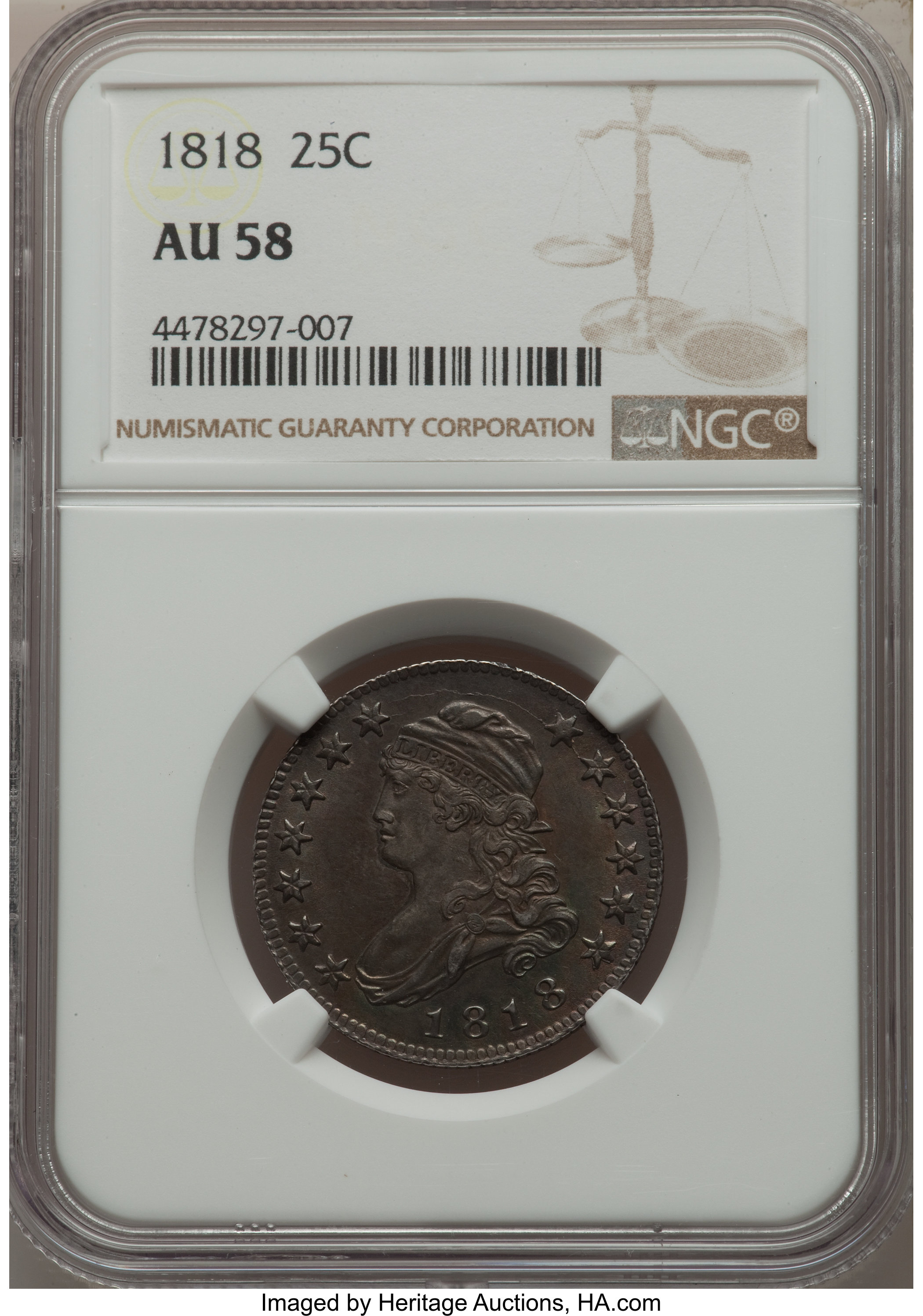 1818 25c B-2 MS67 thumbnail 24