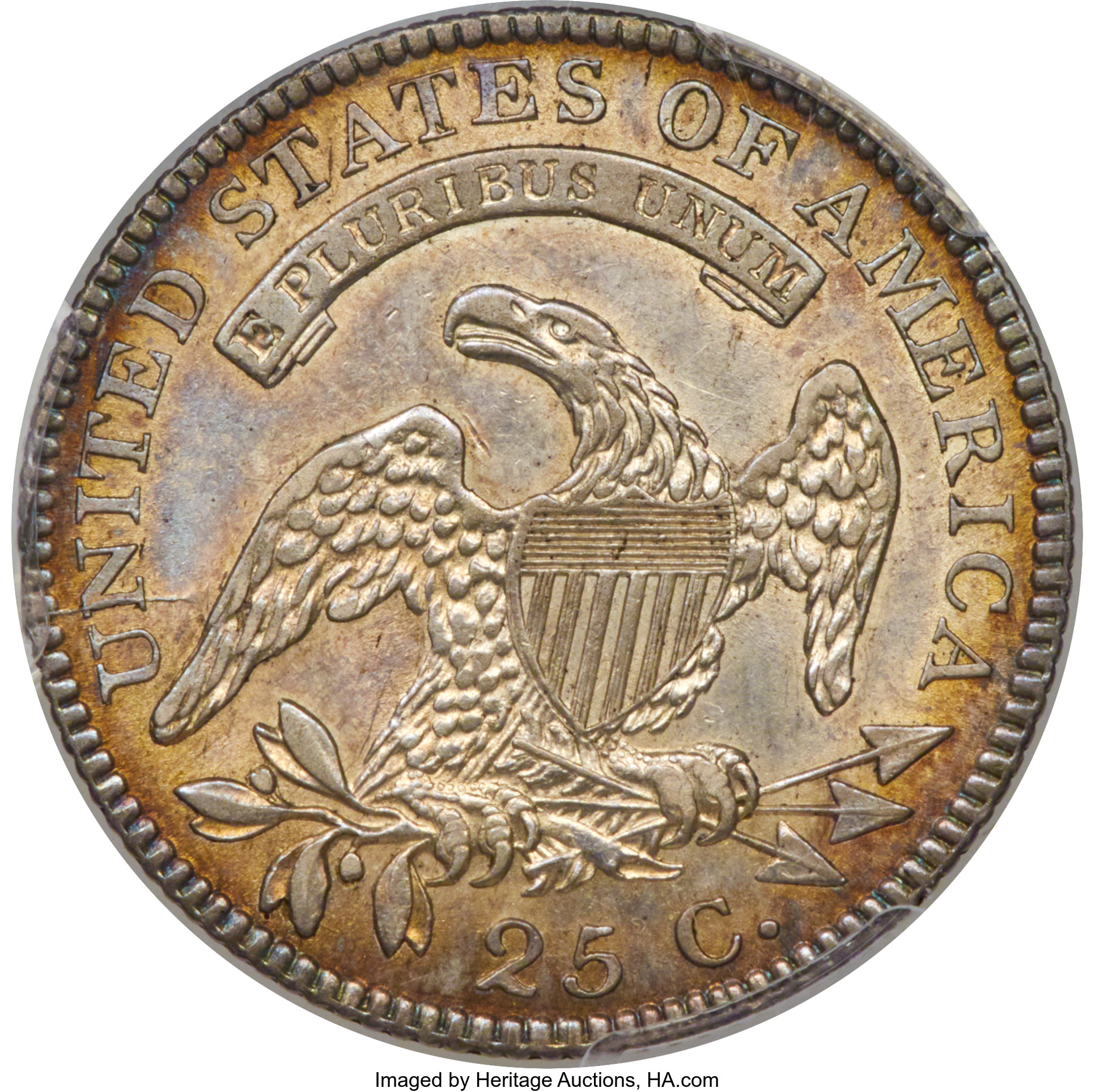 1818 25c B-7 AU55 thumbnail 7