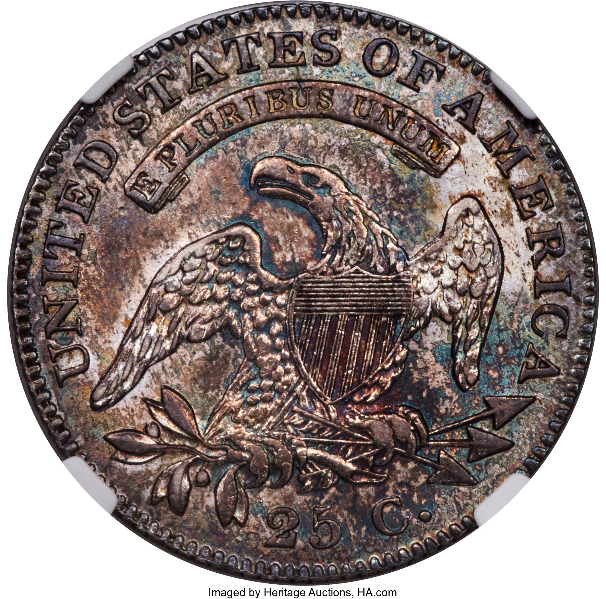 1820 25c Small 0 MS60 thumbnail 5