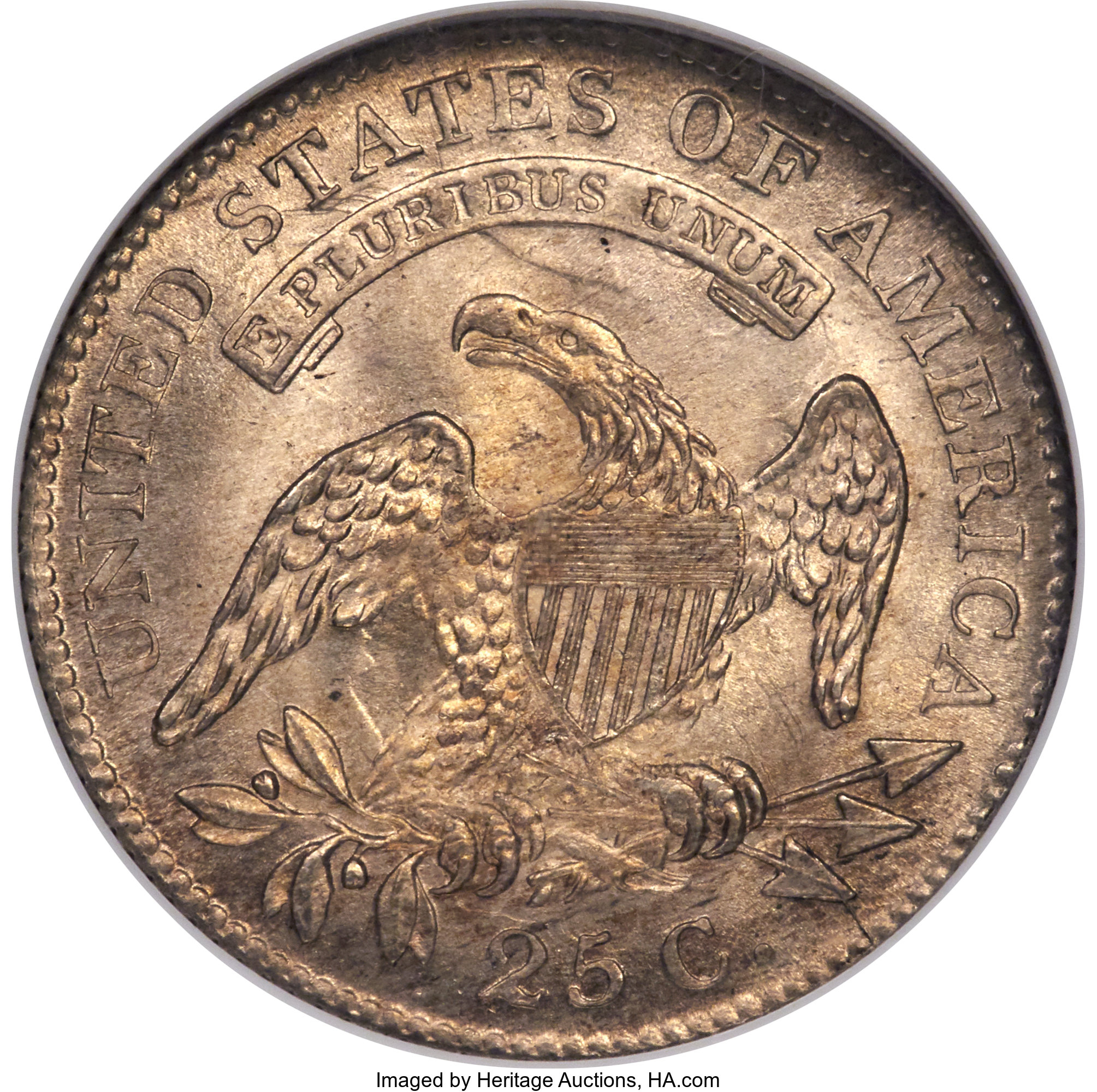 1818/5 25c Overdate, B-3 MS65 thumbnail 11