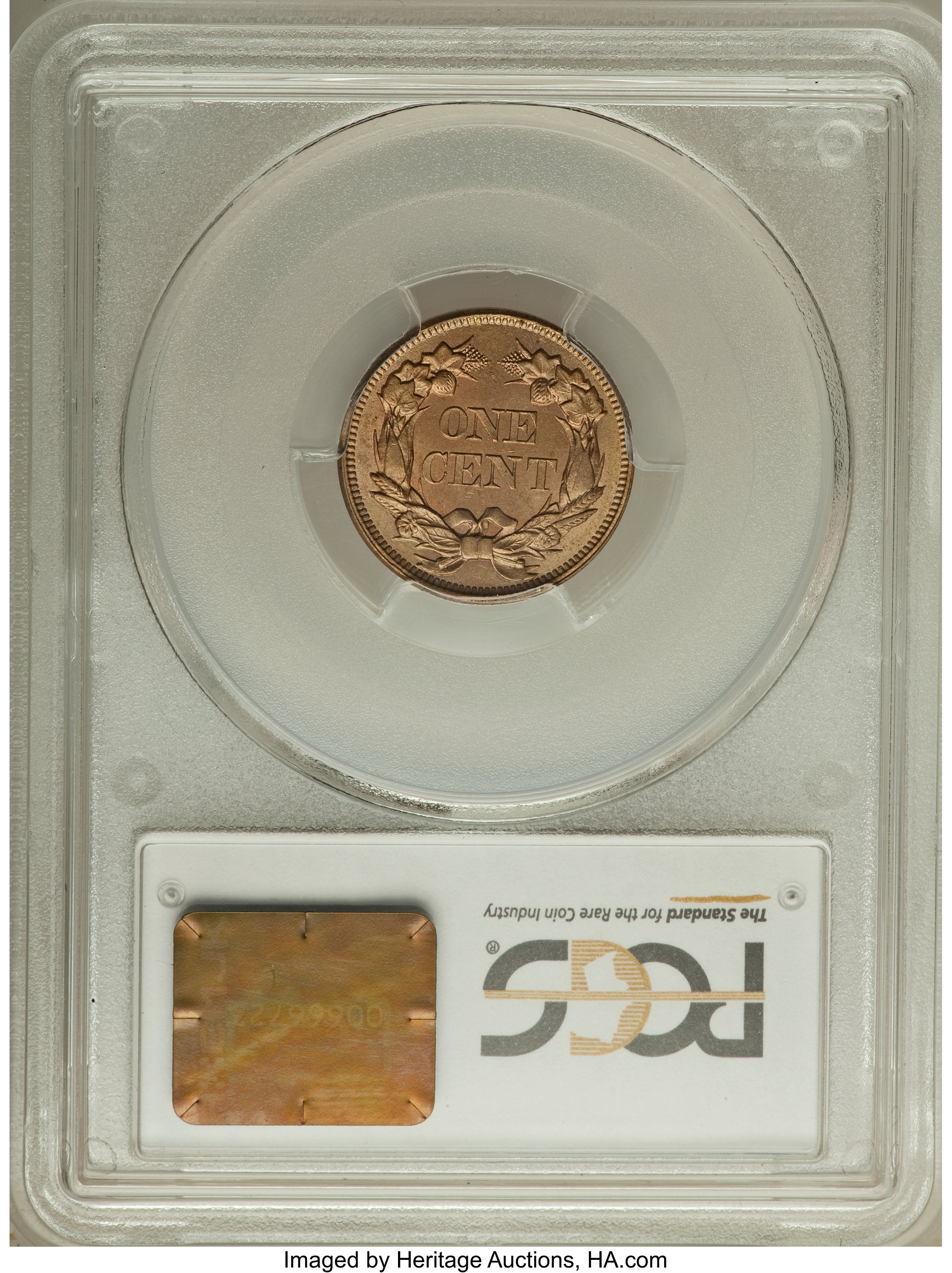 1857 1c Flying Eagle, FS-101, S-4 MS63 thumbnail 8