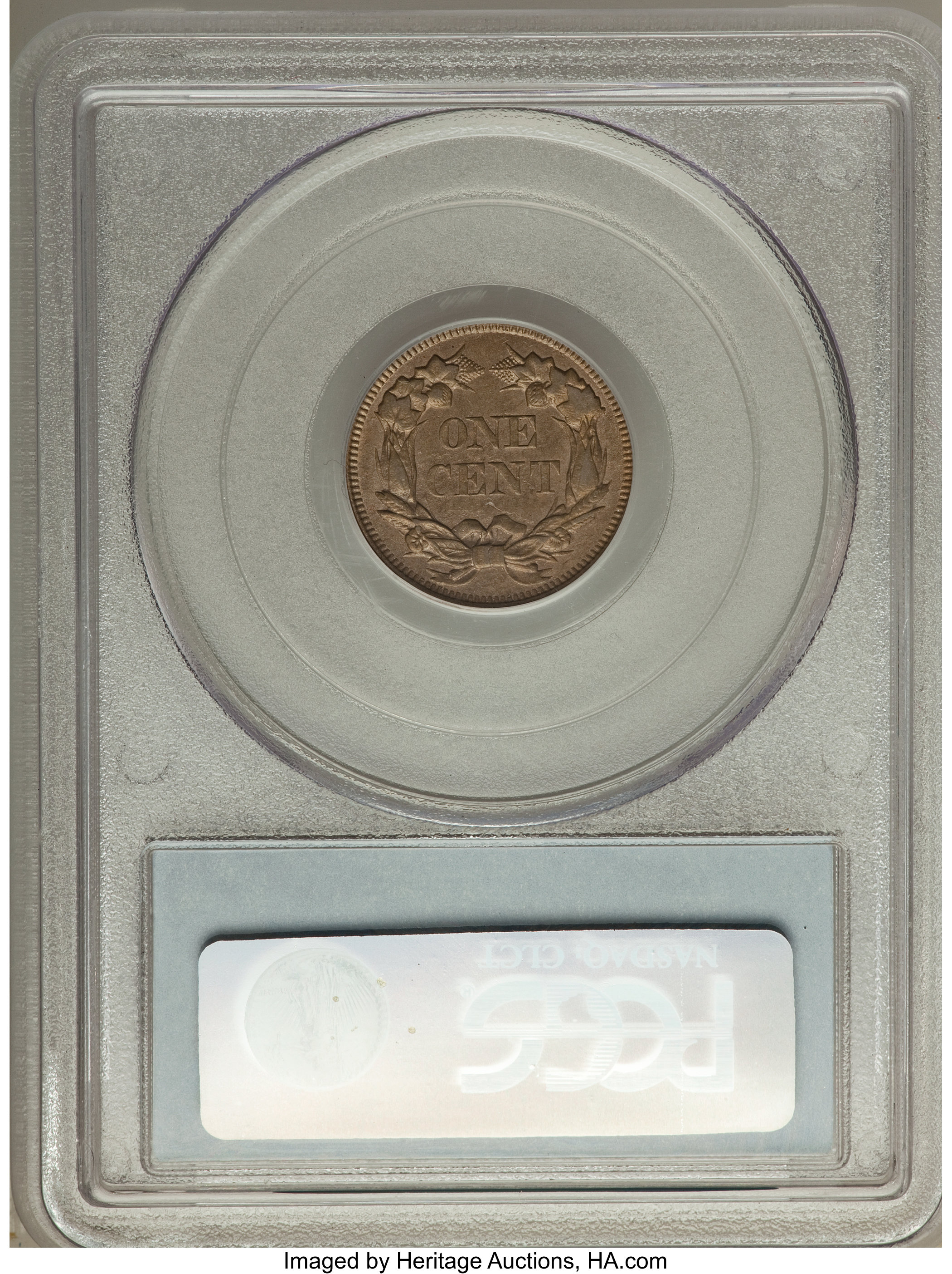 1857 1c Flying Eagle, FS-105, S-3 VF30 thumbnail 4