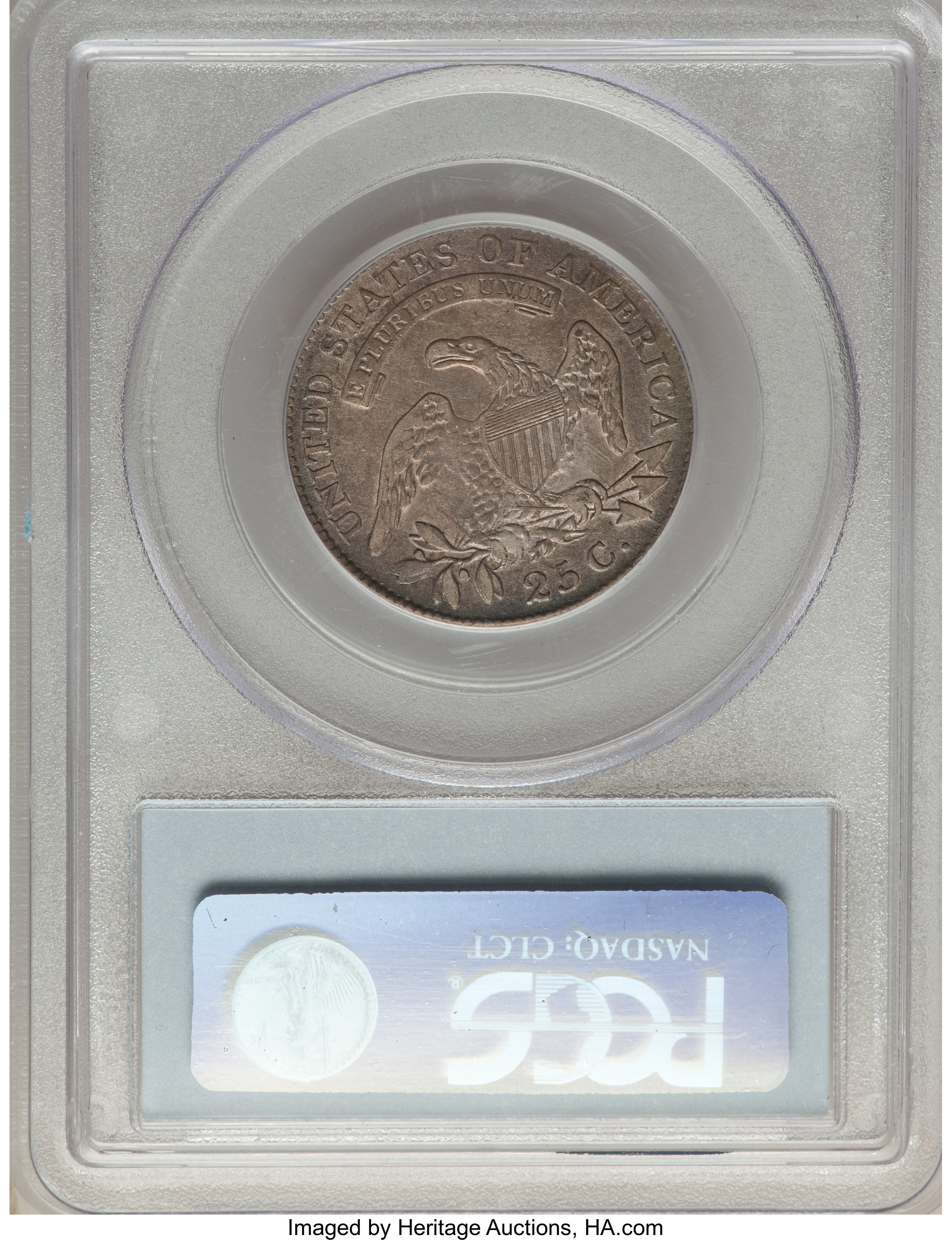 1818/5 25c Overdate, B-3 AG3 thumbnail 18