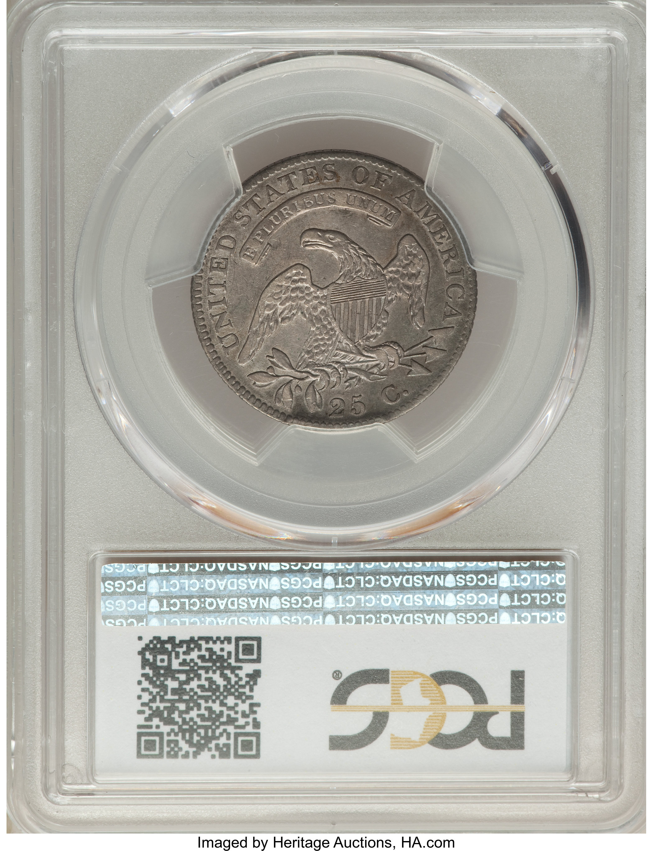 1819 25c Large 9, B-2 AU53 thumbnail 14