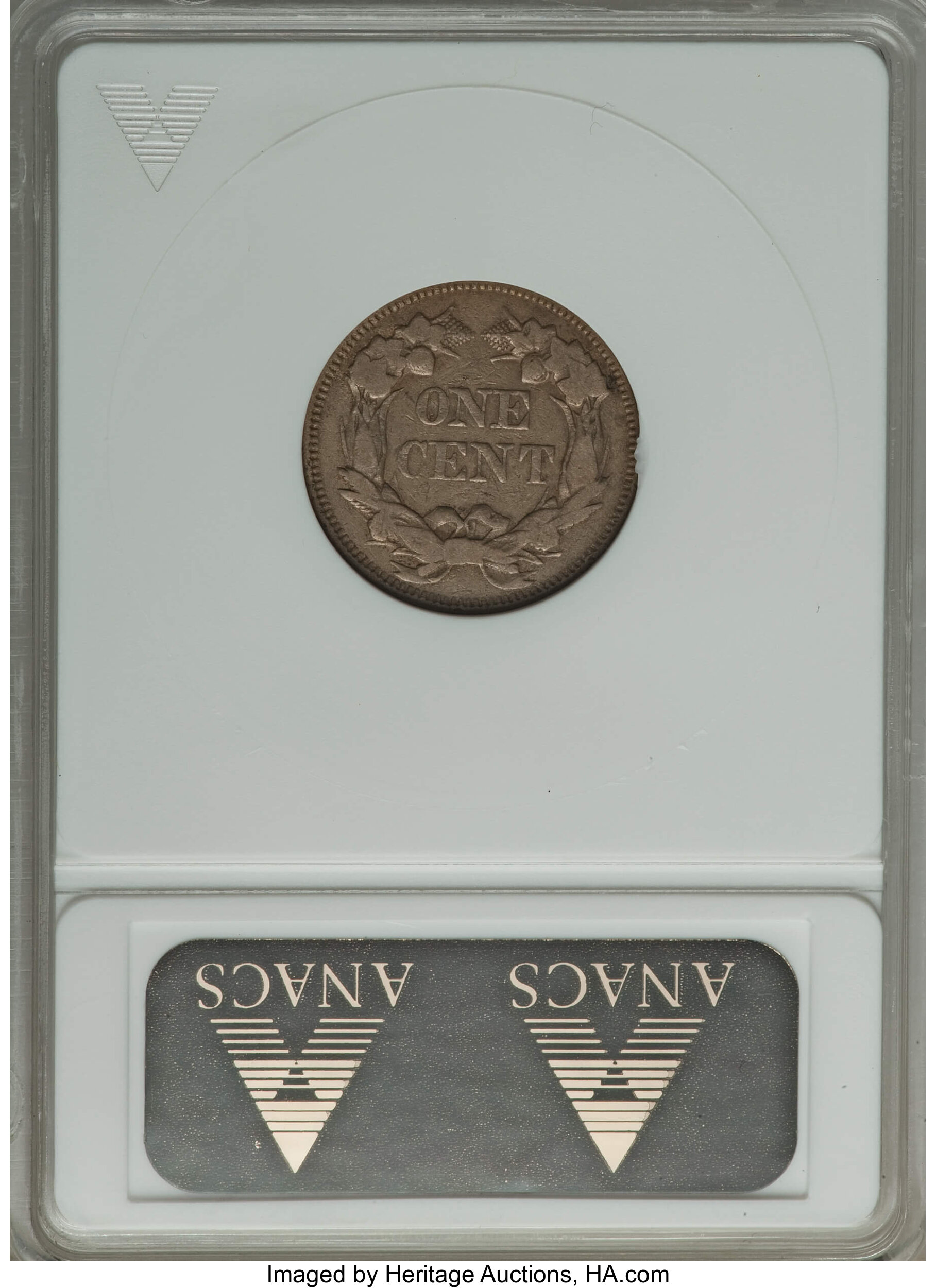 1857 1c Flying Eagle, FS-105, S-3 VF30 thumbnail 2