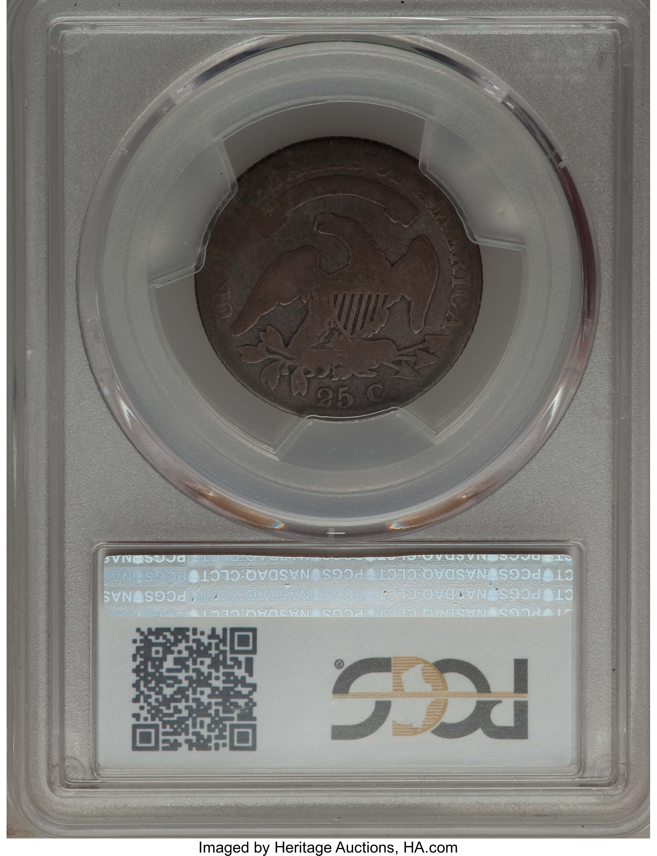 1825/4/2 25c Overdate, B-1, FS-301 G6 thumbnail 8