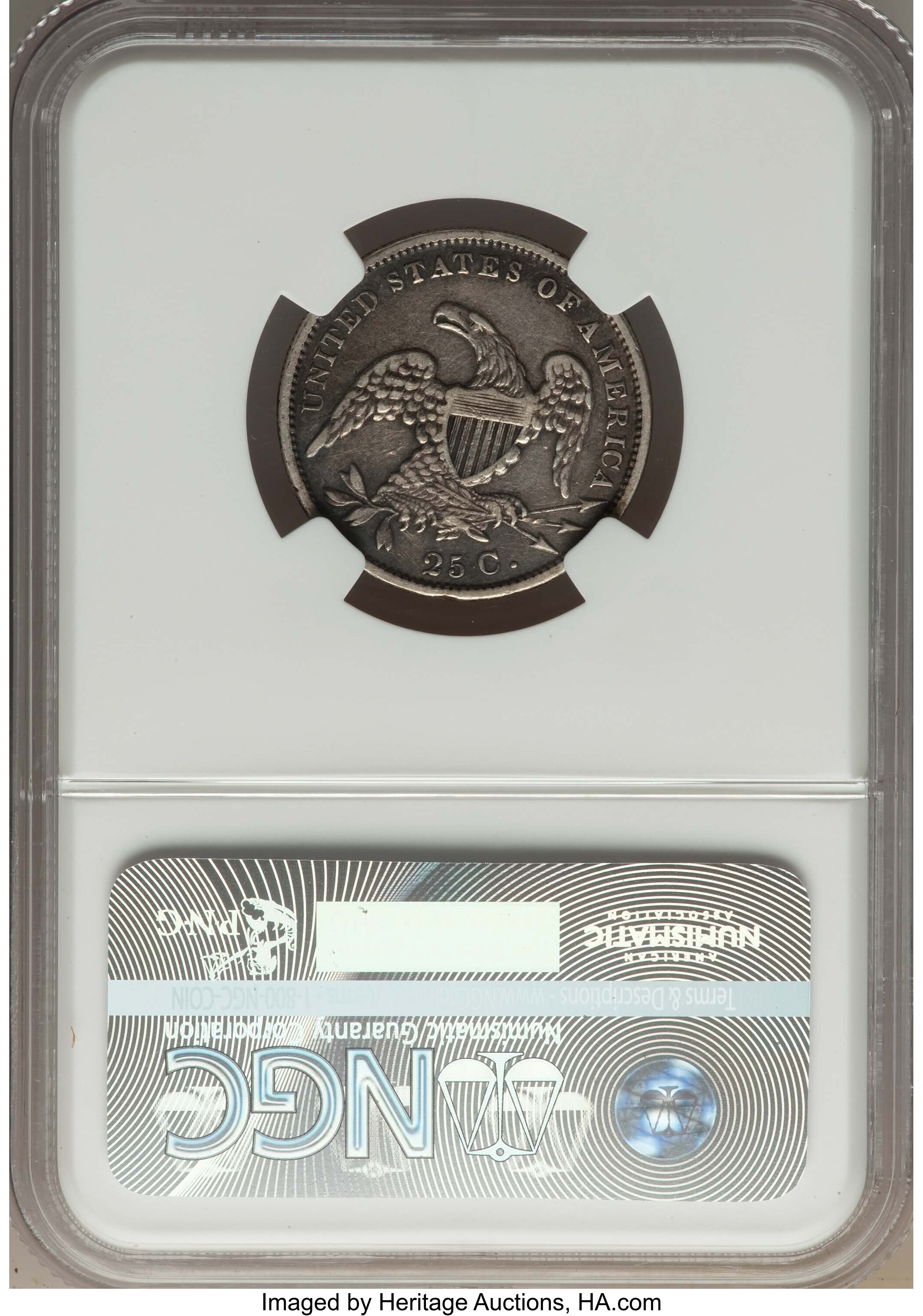 1831 25c Large Letters, RPD, B-5, FS-301 AG3 thumbnail 7